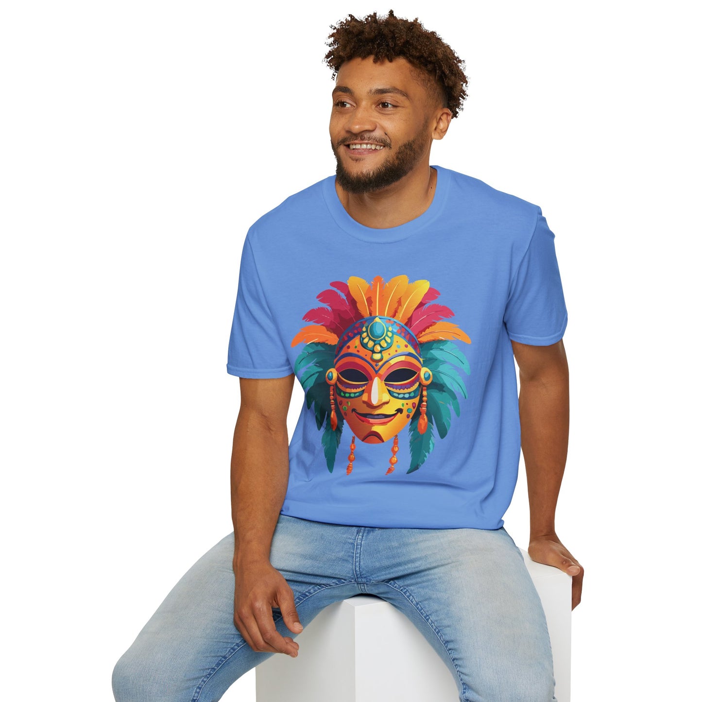 Mask Tee Shirt, Mask Shirt, Shirt with Mask, Masquerade Tees