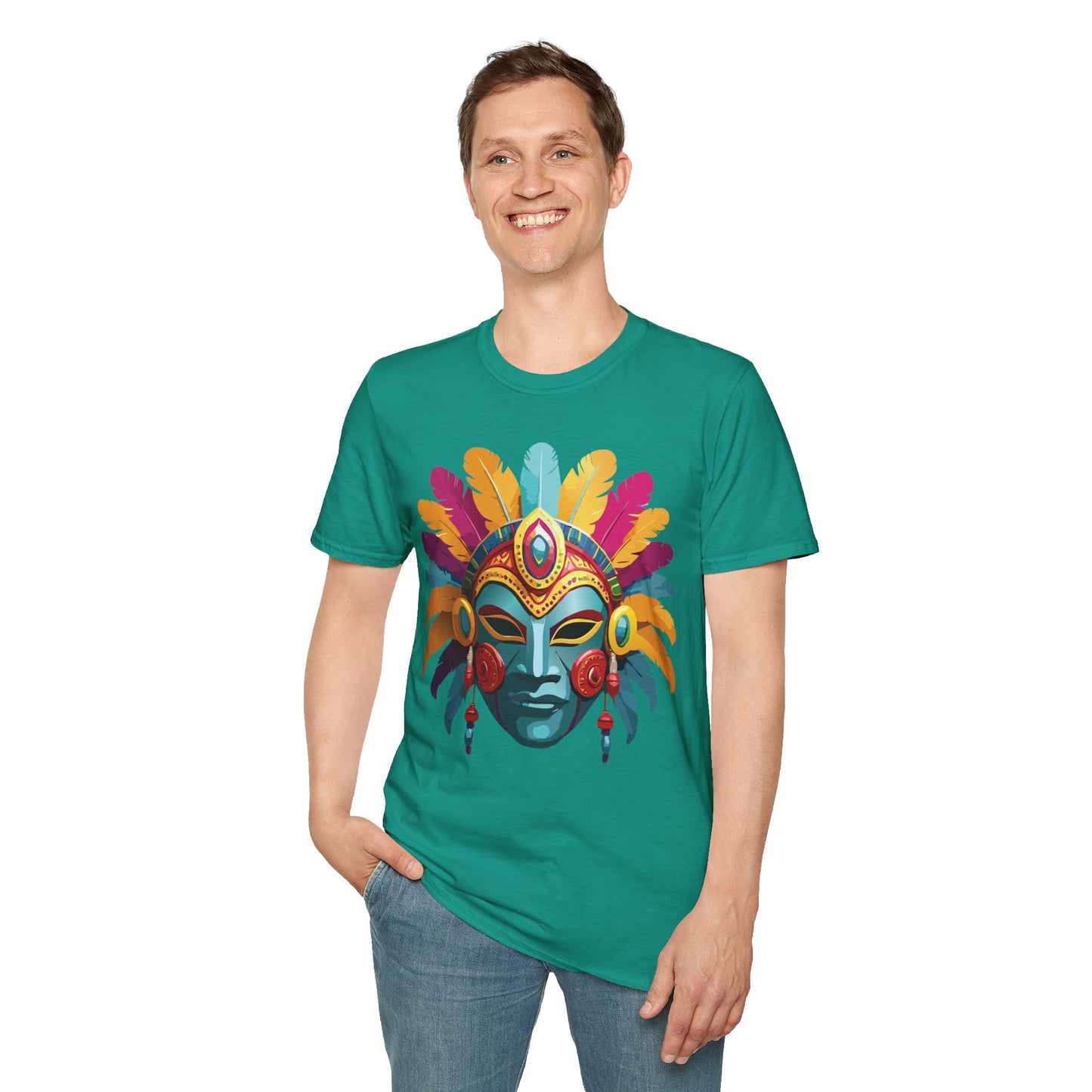 Mask Tee Shirt, Mask Shirt, Shirt with Mask, Masquerade Tees