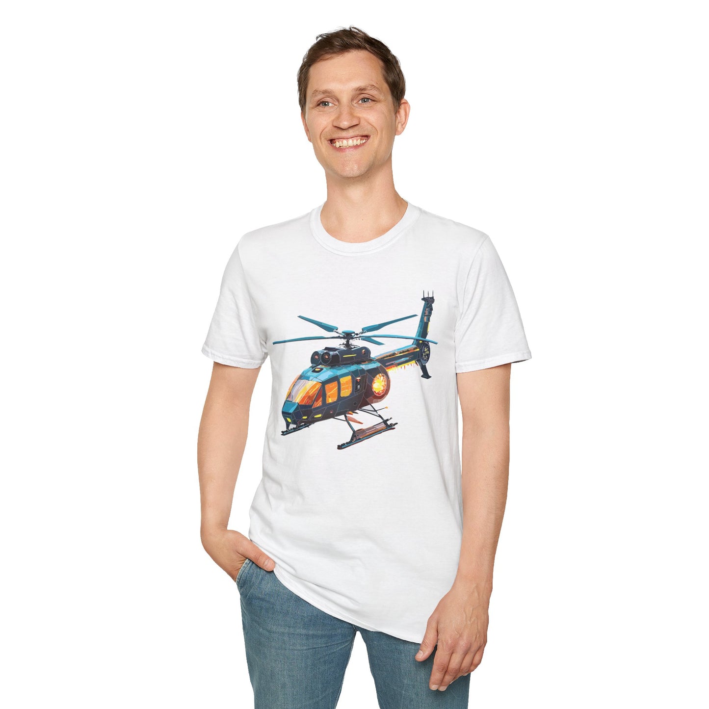 Chopper Shirt, Helicopter Shirt, Shirt with Helicopter, T Shirt with Chopper