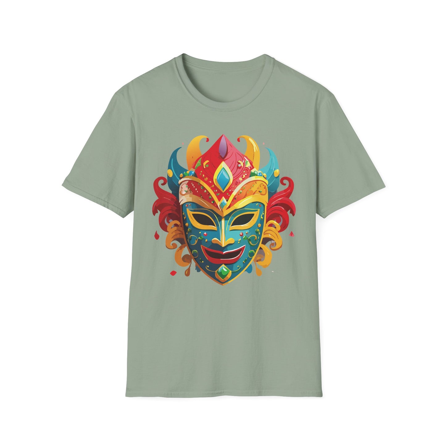 Mask Tee Shirt, Mask Shirt, Shirt with Mask, Masquerade Tees