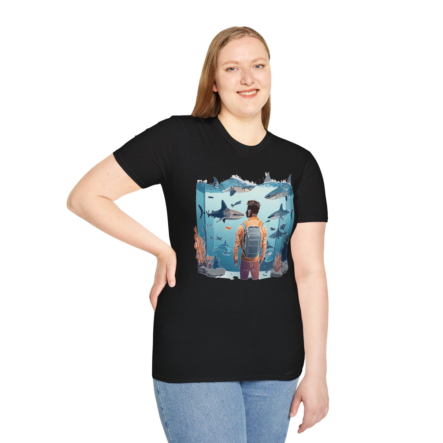 Ocean Tee Shirt, Ocean Shirt, Shirt with Ocean, U boat Tees, Shirt with U-Boat