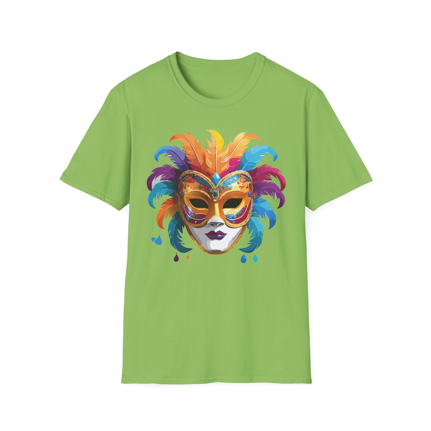 Mask Tee Shirt, Mask Shirt, Shirt with Mask, Masquerade Tees