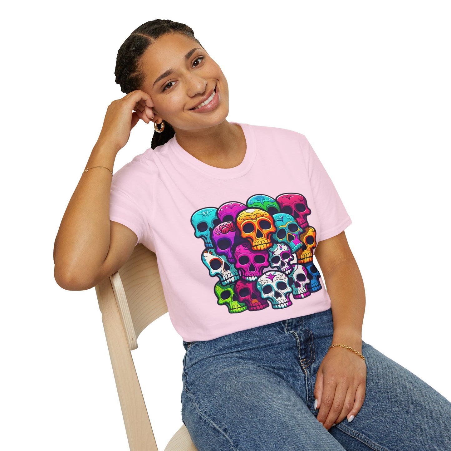 Skull Tee Shirt, Skeleton Shirt, Shirt with Skull, Shirt with Skeleton