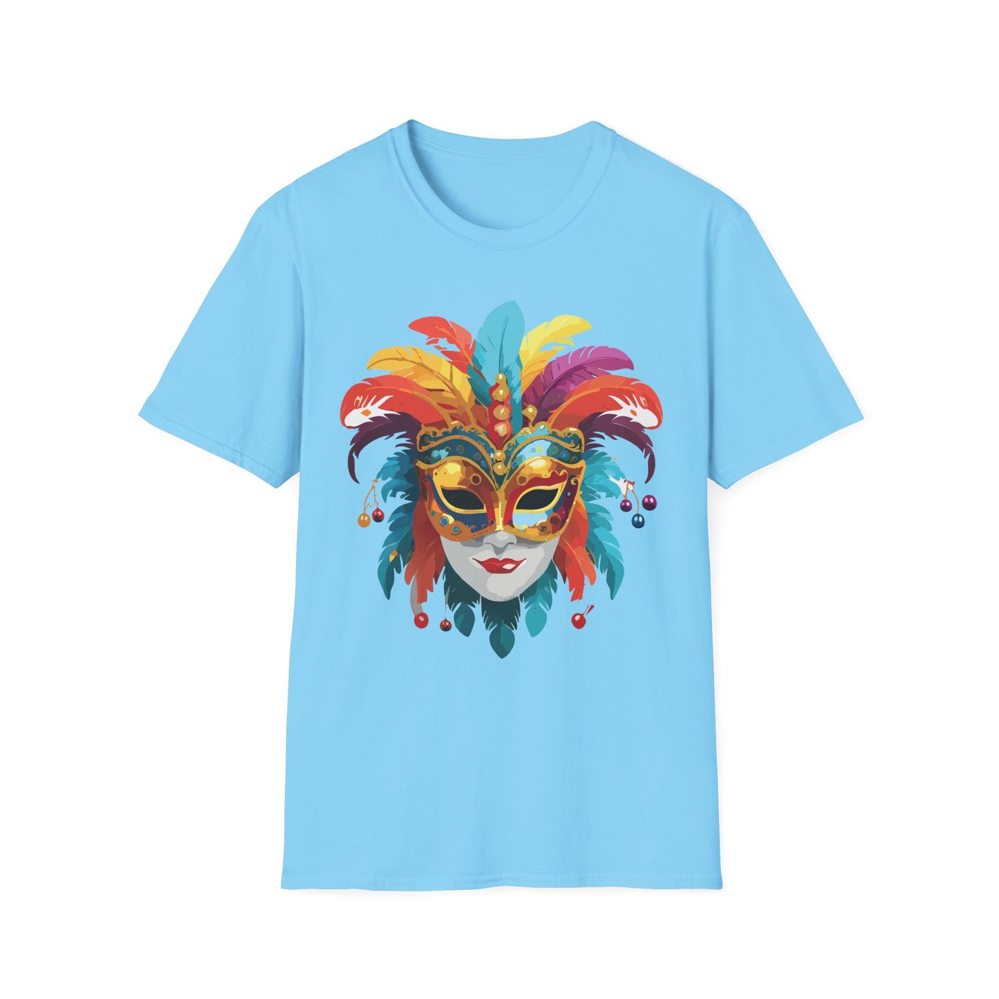 Mask Tee Shirt, Mask Shirt, Shirt with Mask, Masquerade Tees