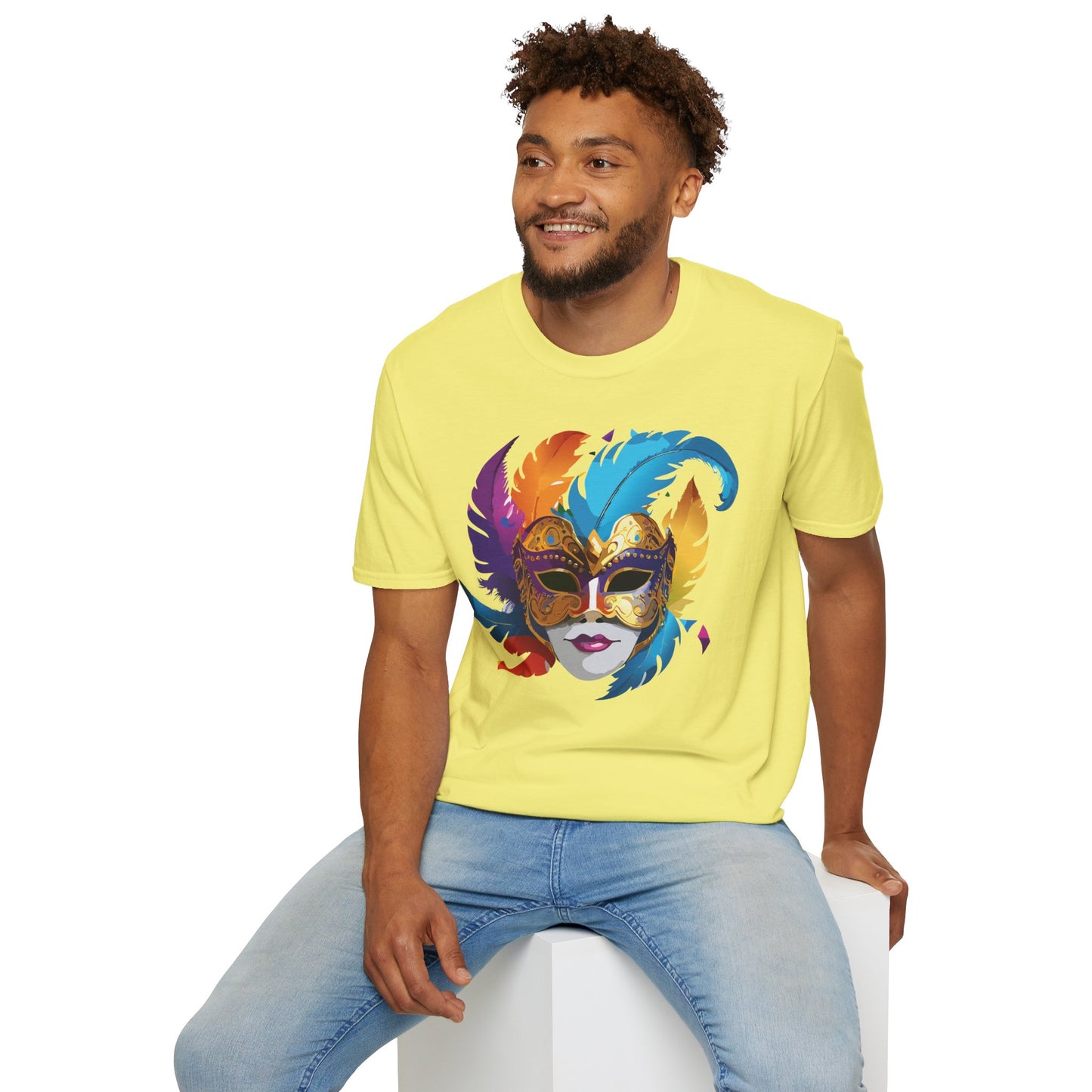 Mask Tee Shirt, Mask Shirt, Shirt with Mask, Masquerade Tees