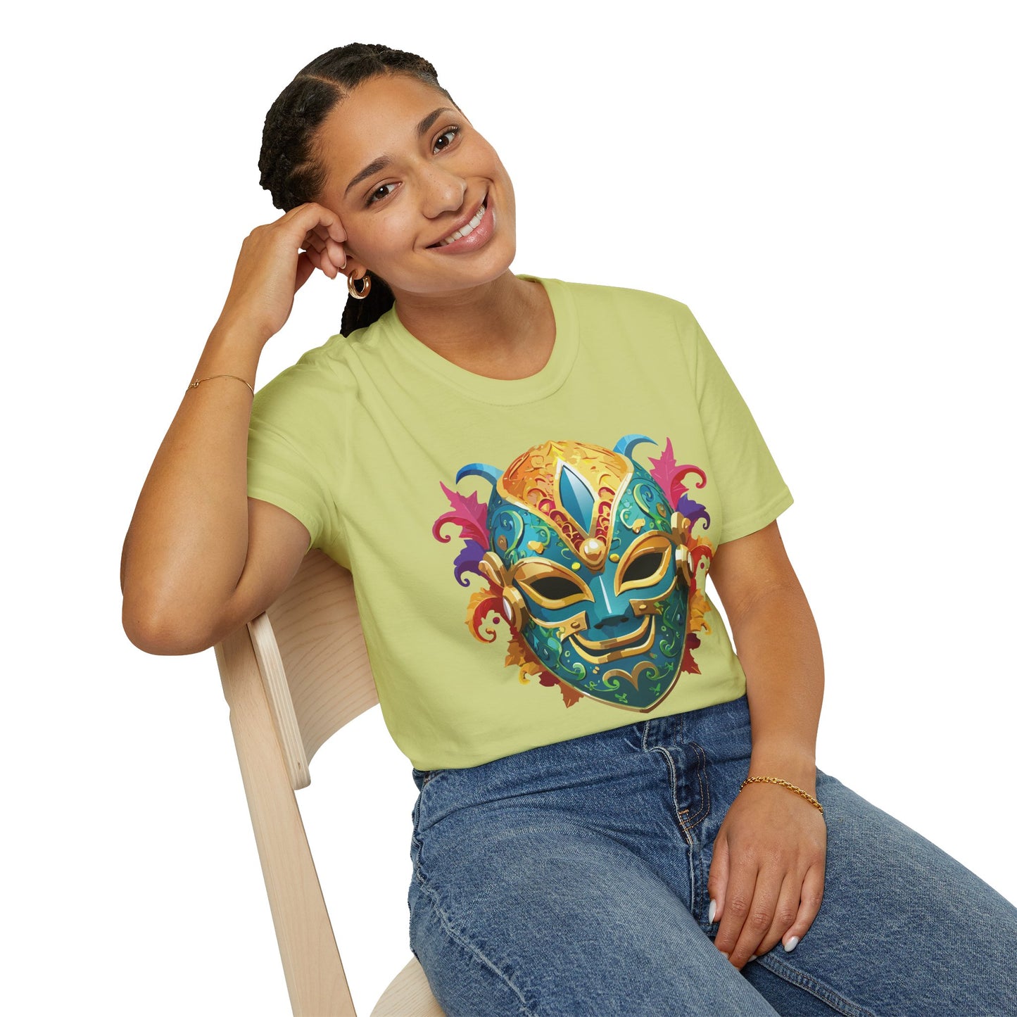 Mask Tee Shirt, Mask Shirt, Shirt with Mask, Masquerade Tees