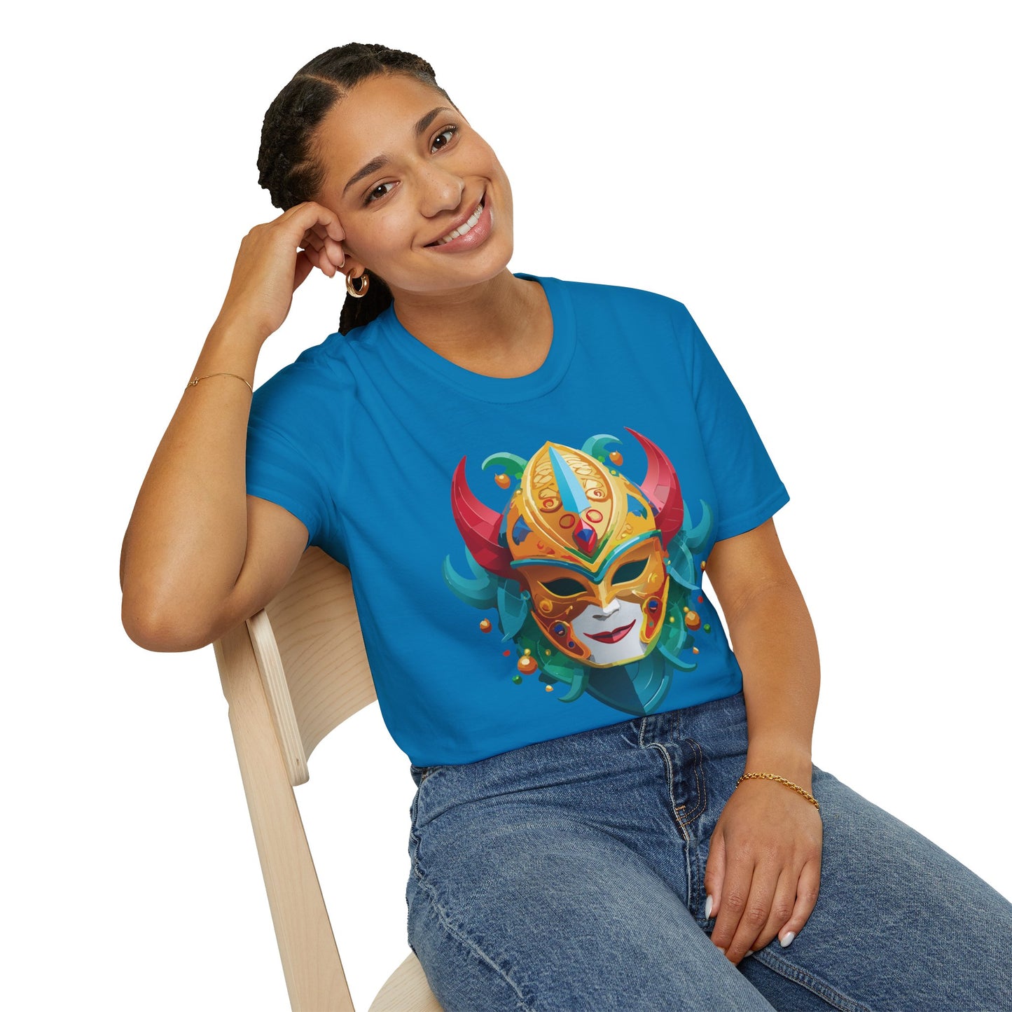 Mask Tee Shirt, Mask Shirt, Shirt with Mask, Masquerade Tees