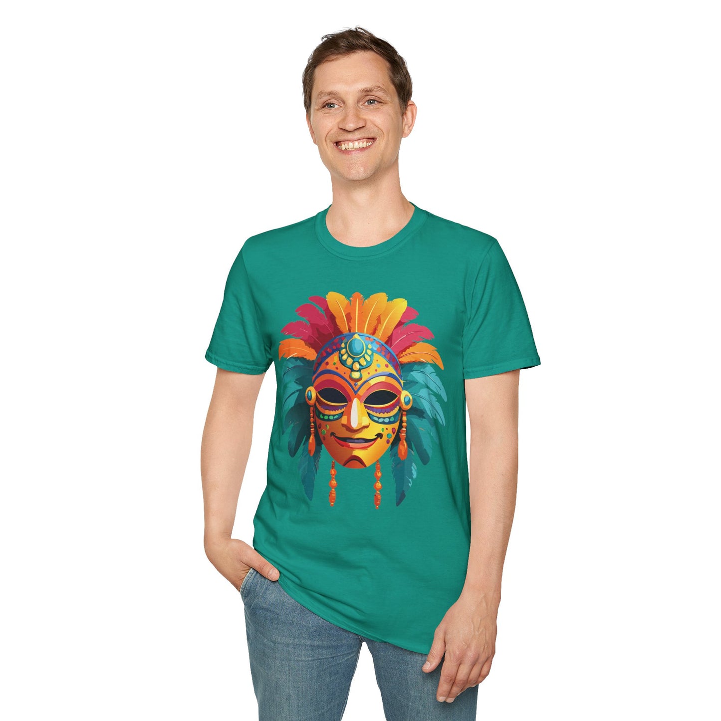 Mask Tee Shirt, Mask Shirt, Shirt with Mask, Masquerade Tees