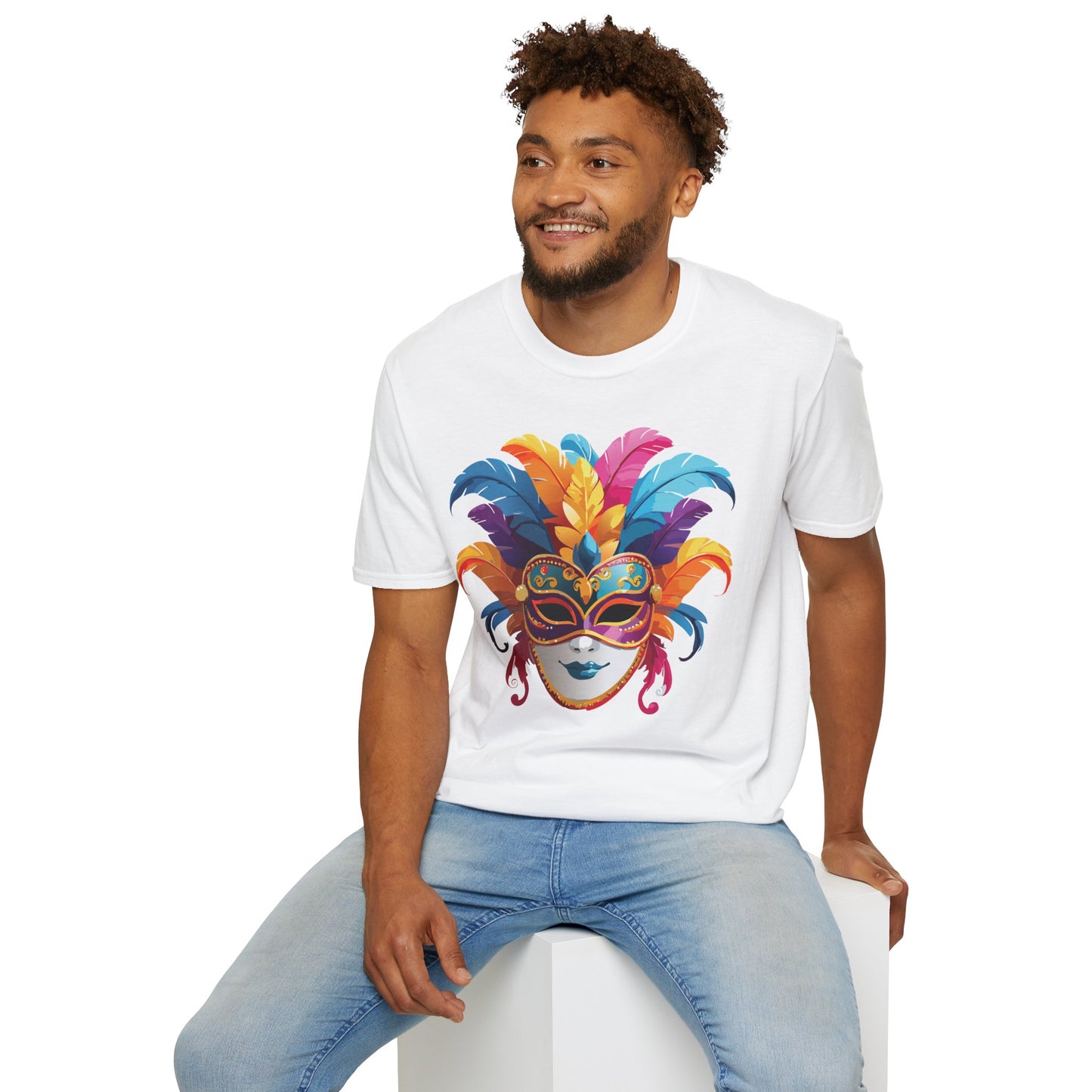 Mask Tee Shirt, Mask Shirt, Shirt with Mask, Masquerade Tees