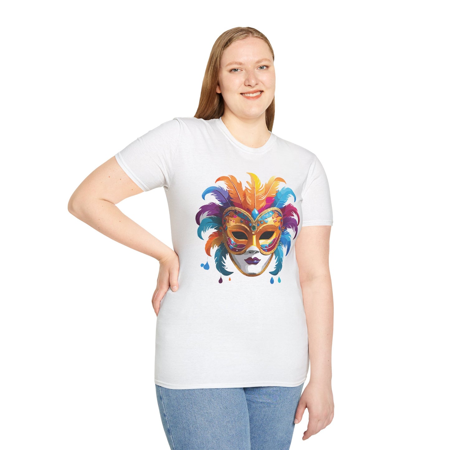 Mask Tee Shirt, Mask Shirt, Shirt with Mask, Masquerade Tees