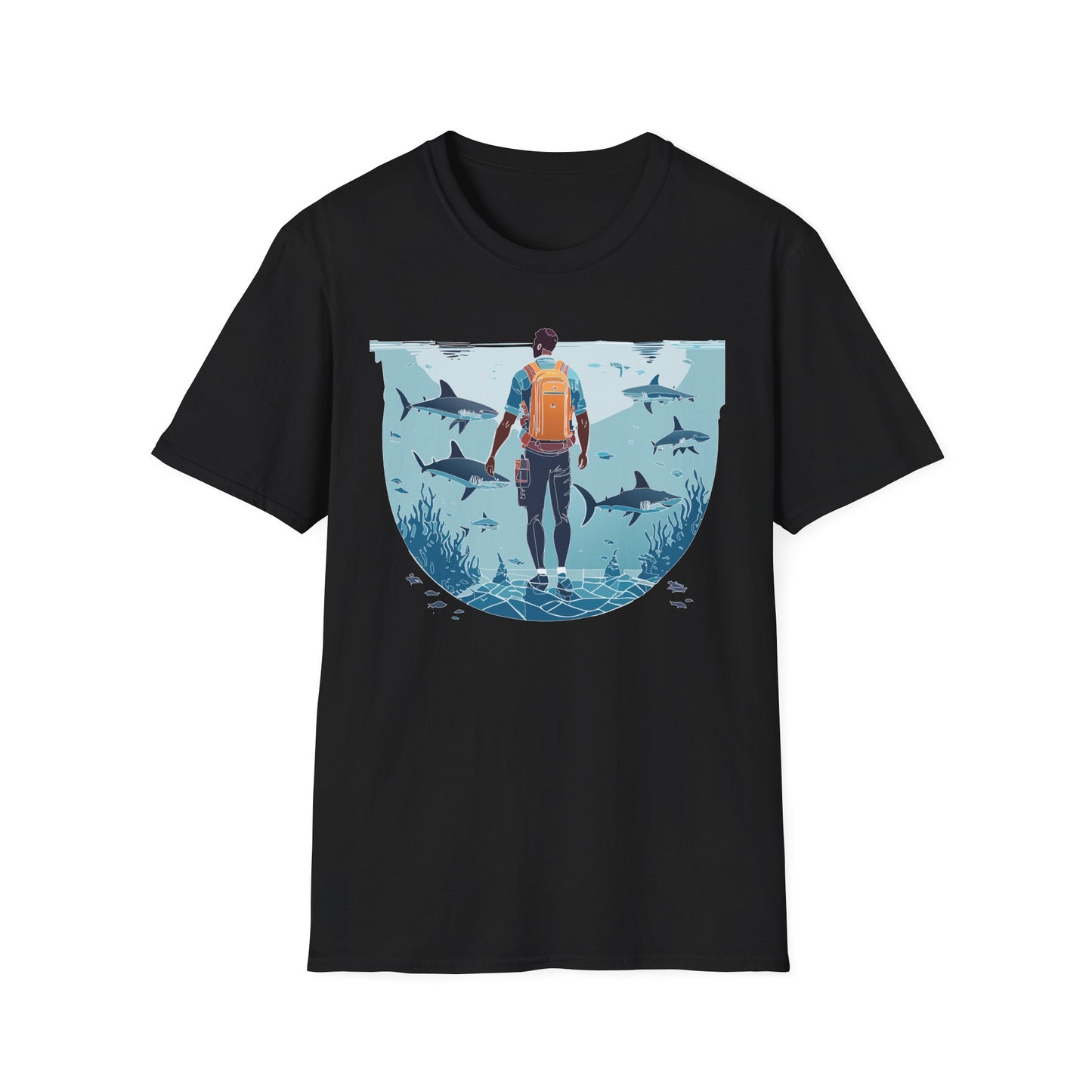 Ocean Tee Shirt, Ocean Shirt, Shirt with Ocean, U boat Tees, Shirt with U-Boat
