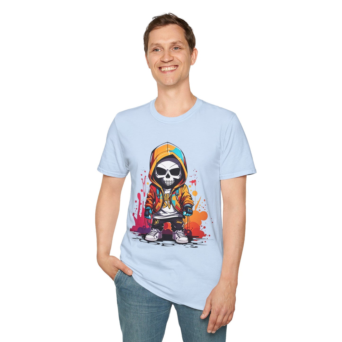 Skull Tee Shirt, Skeleton Shirt, Shirt with Skull, Shirt with Skeleton