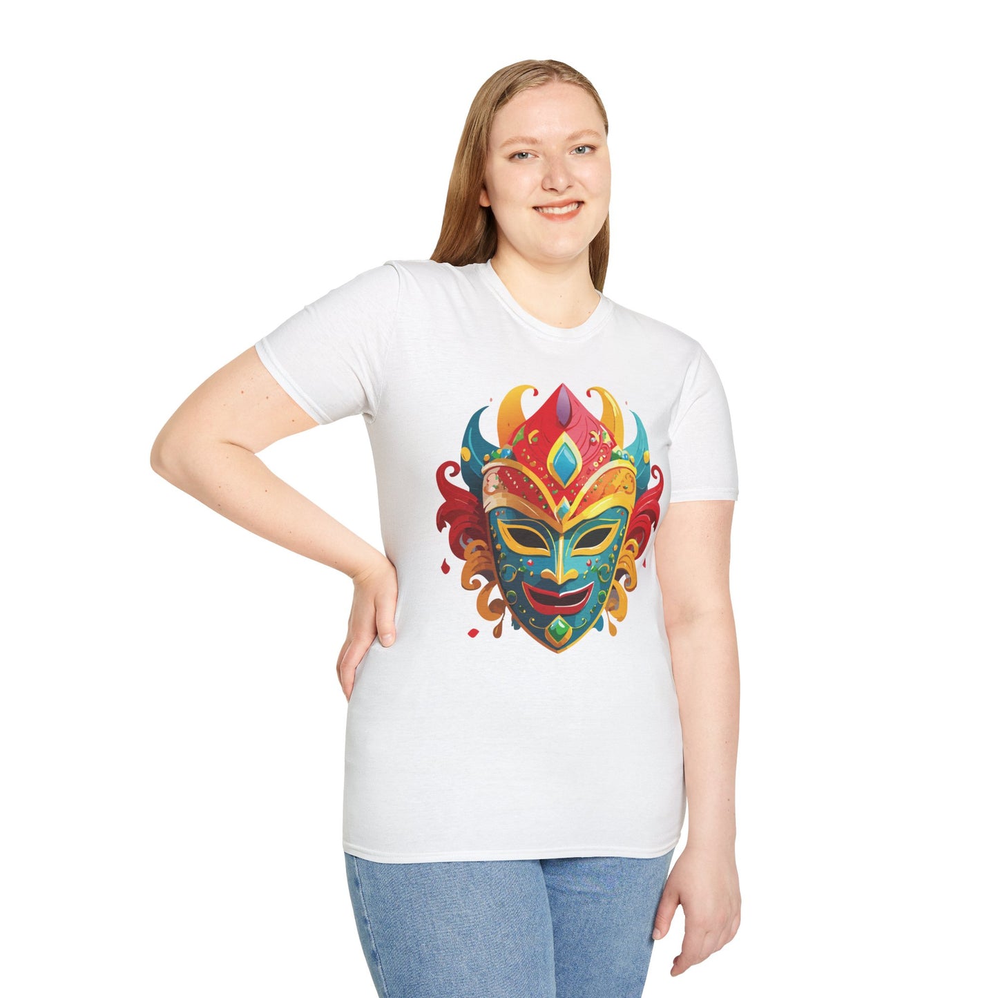 Mask Tee Shirt, Mask Shirt, Shirt with Mask, Masquerade Tees
