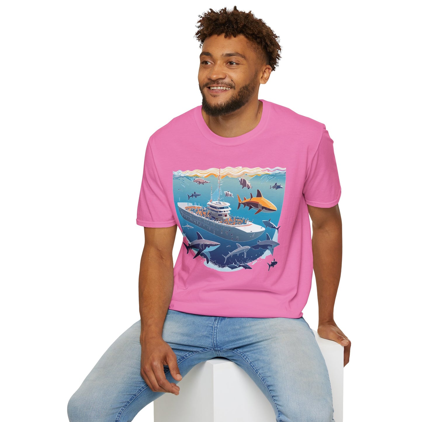 Ocean Tee Shirt, Ocean Shirt, Shirt with Ocean, U boat Tees, Shirt with U-Boat