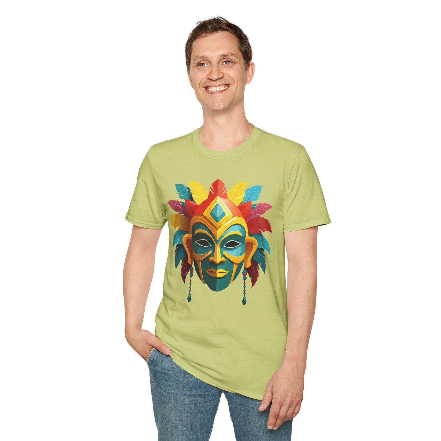 Mask Tee Shirt, Mask Shirt, Shirt with Mask, Masquerade Tees