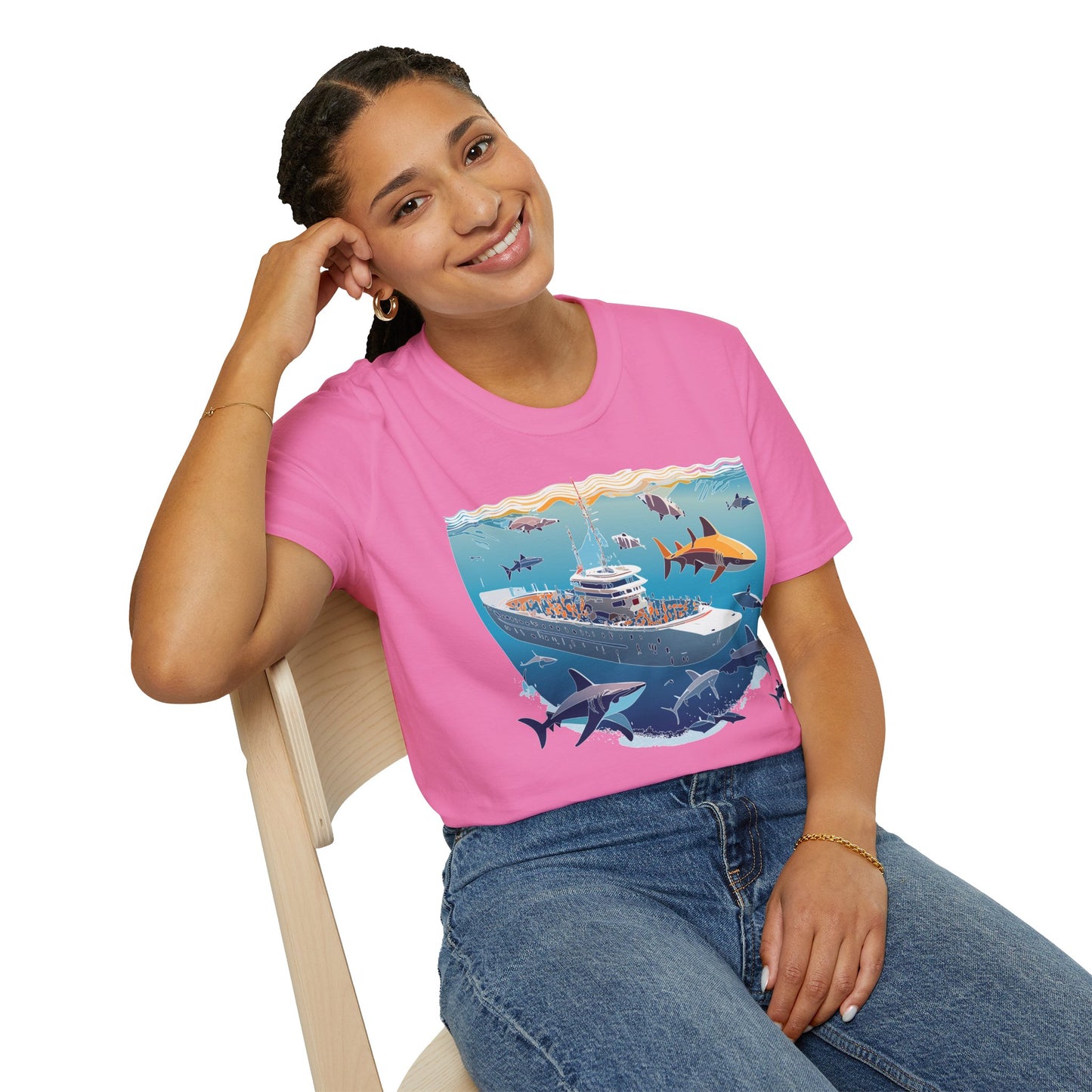 Ocean Tee Shirt, Ocean Shirt, Shirt with Ocean, U boat Tees, Shirt with U-Boat