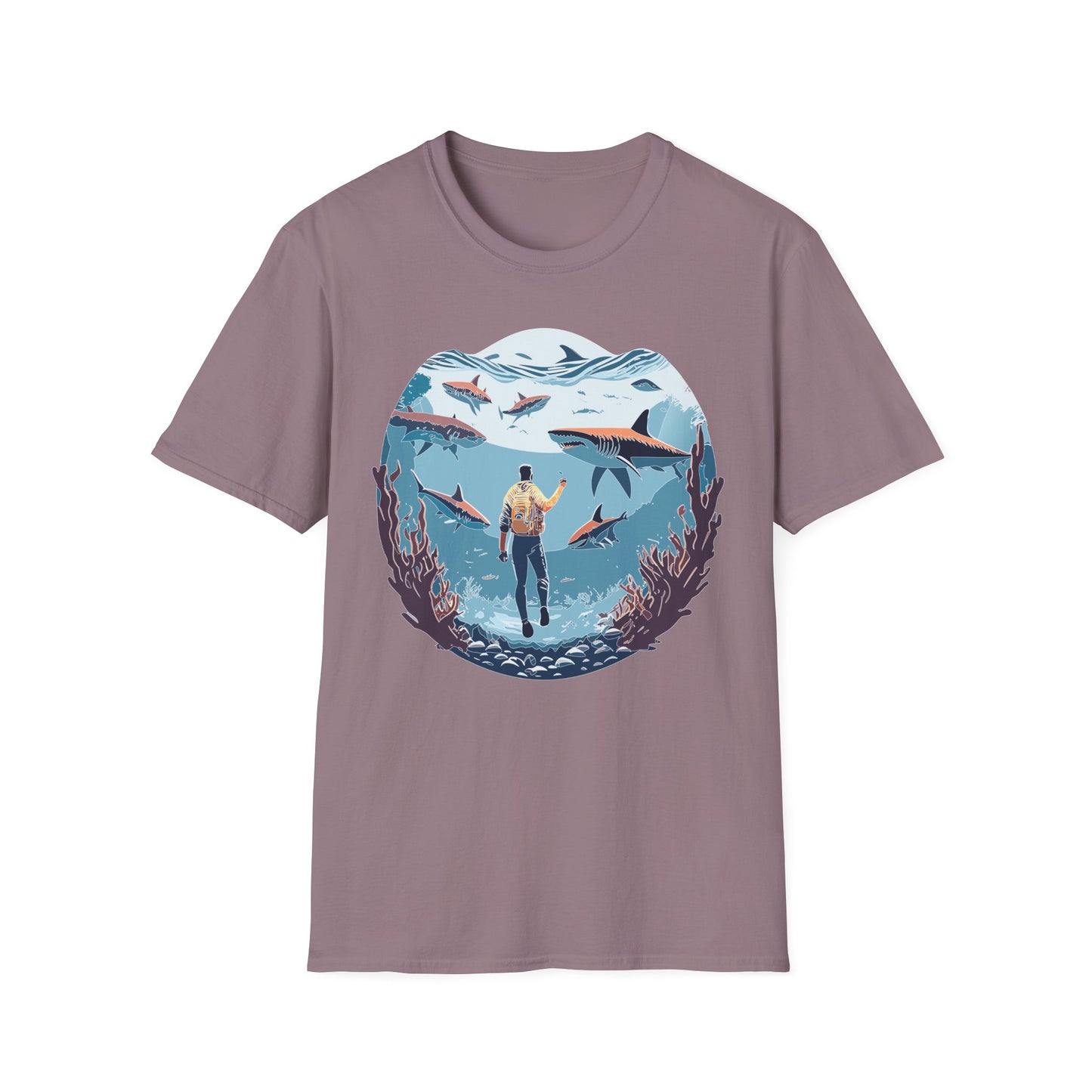Ocean Tee Shirt, Ocean Shirt, Shirt with Ocean, U boat Tees, Shirt with U-Boat