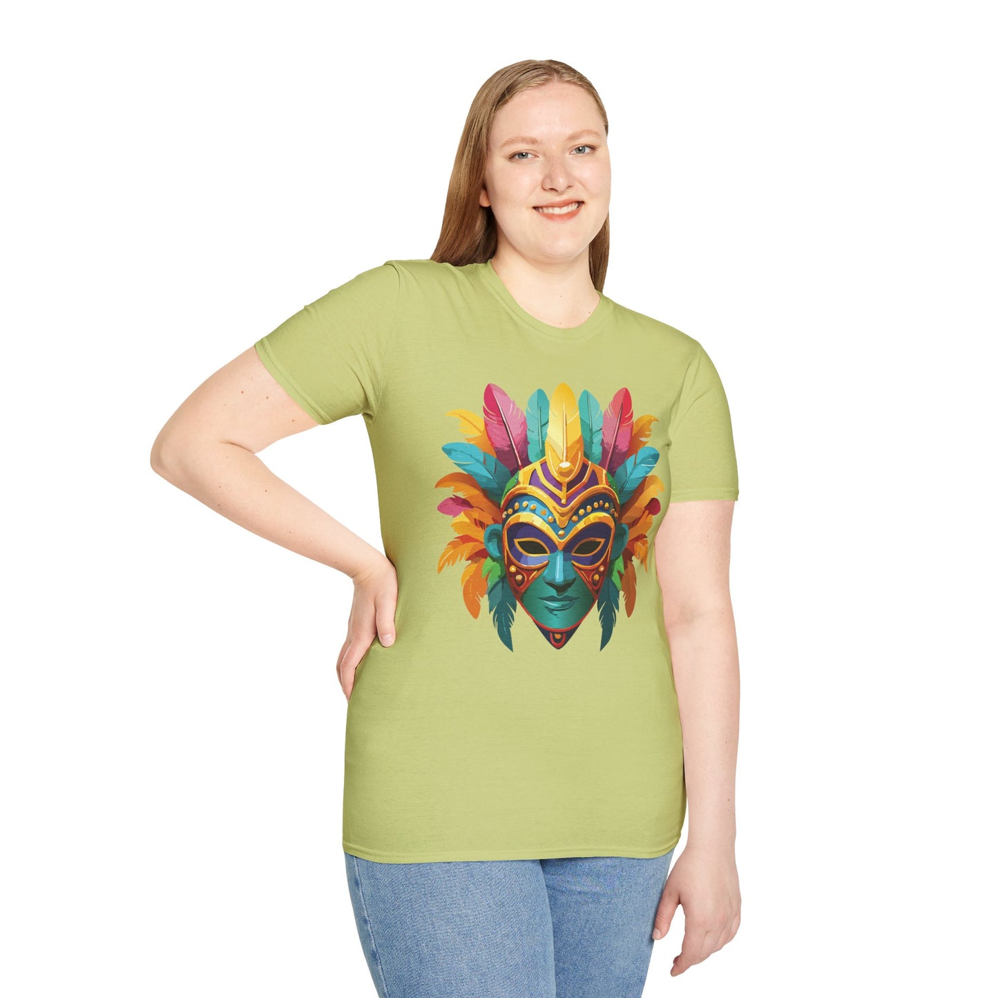 Mask Tee Shirt, Mask Shirt, Shirt with Mask, Masquerade Tees