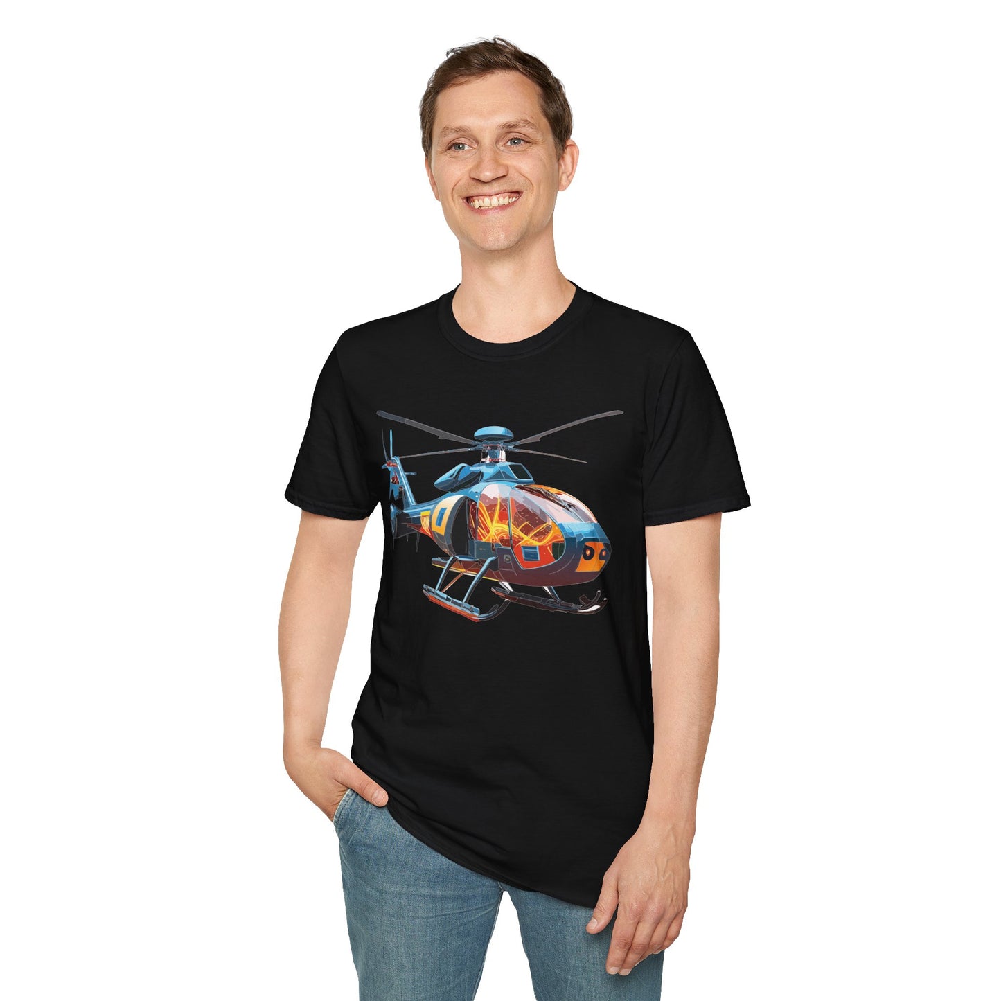 Chopper Shirt, Helicopter Shirt, Shirt with Helicopter, T Shirt with Chopper