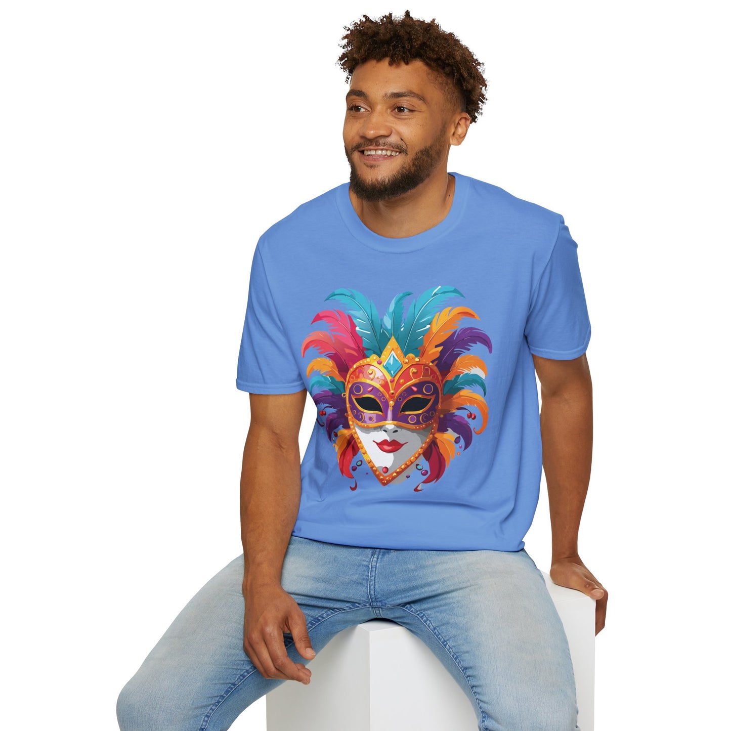 Mask Tee Shirt, Mask Shirt, Shirt with Mask, Masquerade Tees