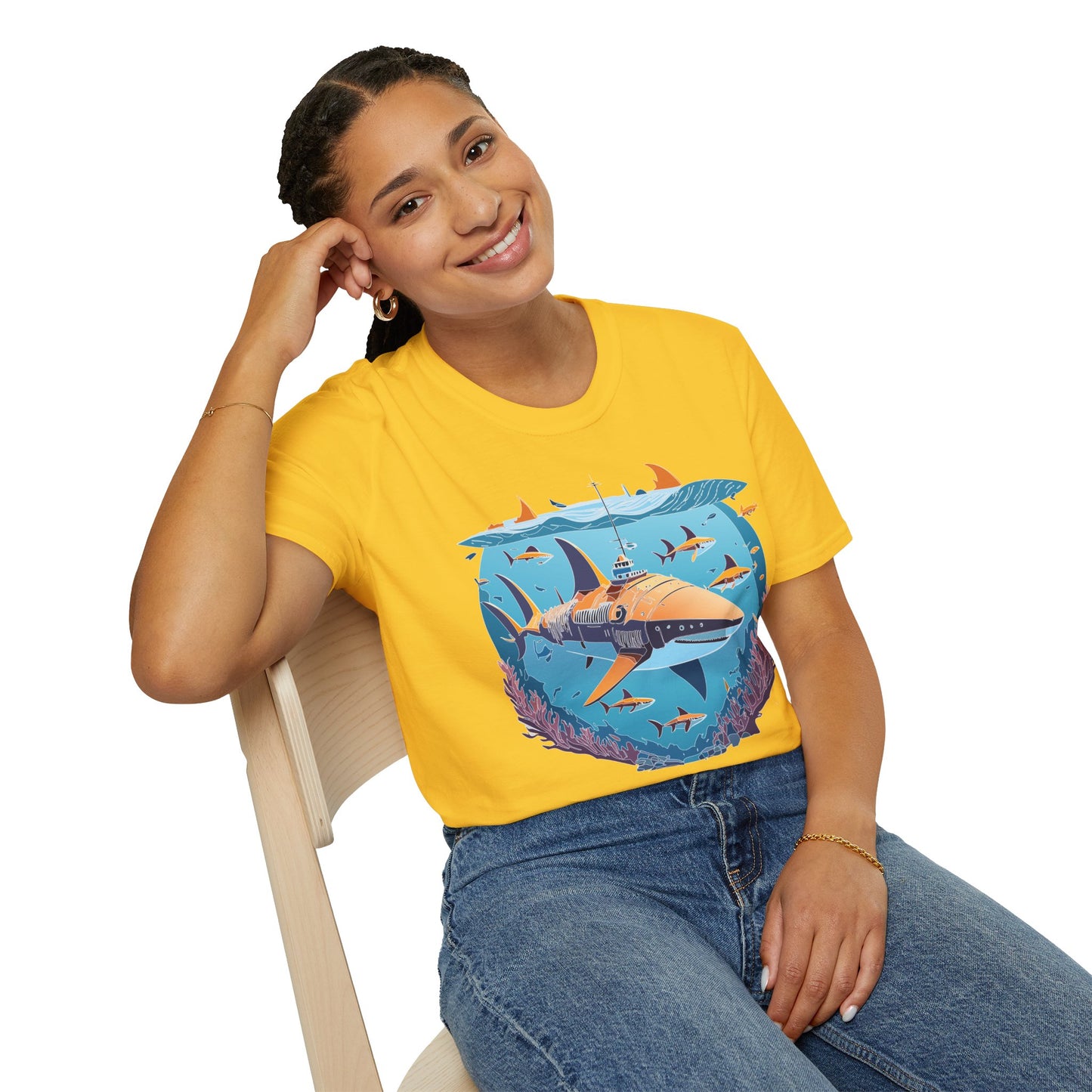 Ocean Tee Shirt, Ocean Shirt, Shirt with Ocean, U boat Tees, Shirt with U-Boat