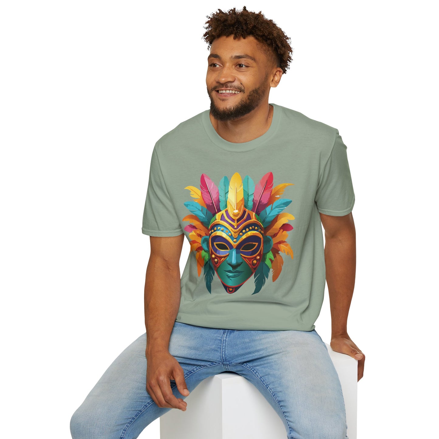 Mask Tee Shirt, Mask Shirt, Shirt with Mask, Masquerade Tees
