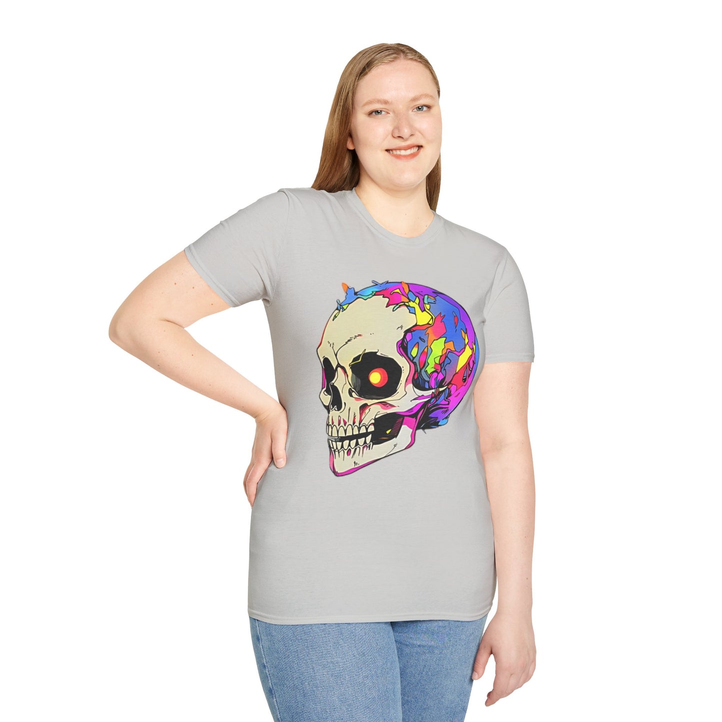 Skull Tee Shirt, Skeleton Shirt, Shirt with Skull, Shirt with Skeleton