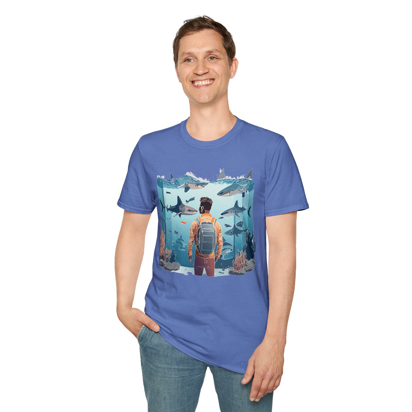 Ocean Tee Shirt, Ocean Shirt, Shirt with Ocean, U boat Tees, Shirt with U-Boat