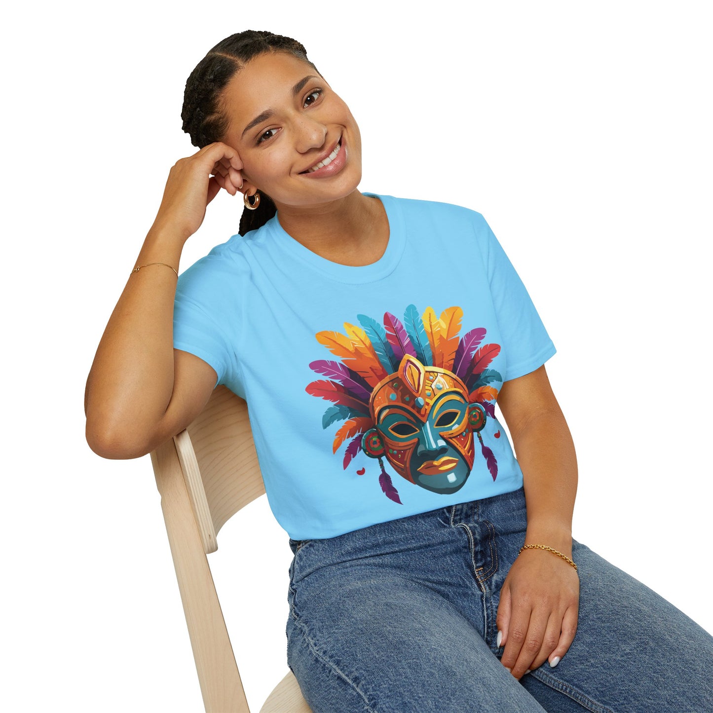 Mask Tee Shirt, Mask Shirt, Shirt with Mask, Masquerade Tees