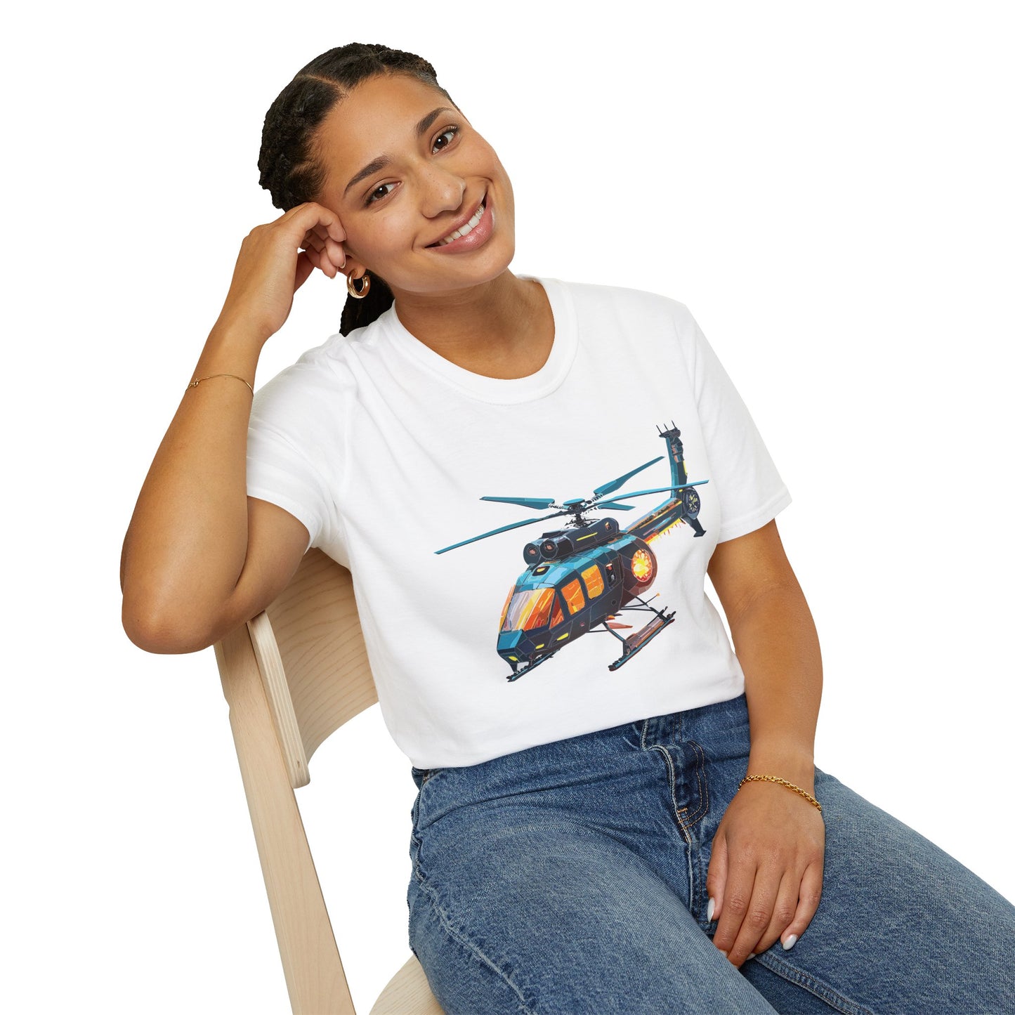 Chopper Shirt, Helicopter Shirt, Shirt with Helicopter, T Shirt with Chopper