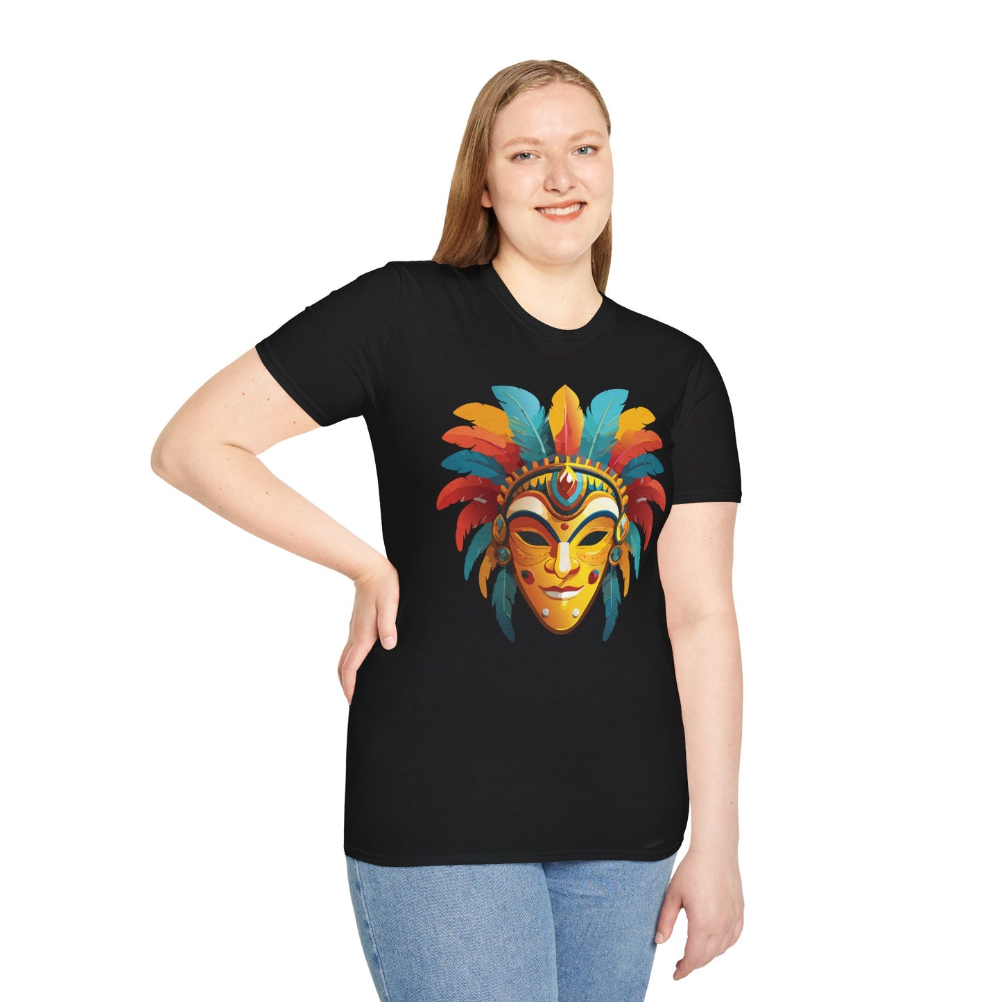 Mask Tee Shirt, Mask Shirt, Shirt with Mask, Masquerade Tees