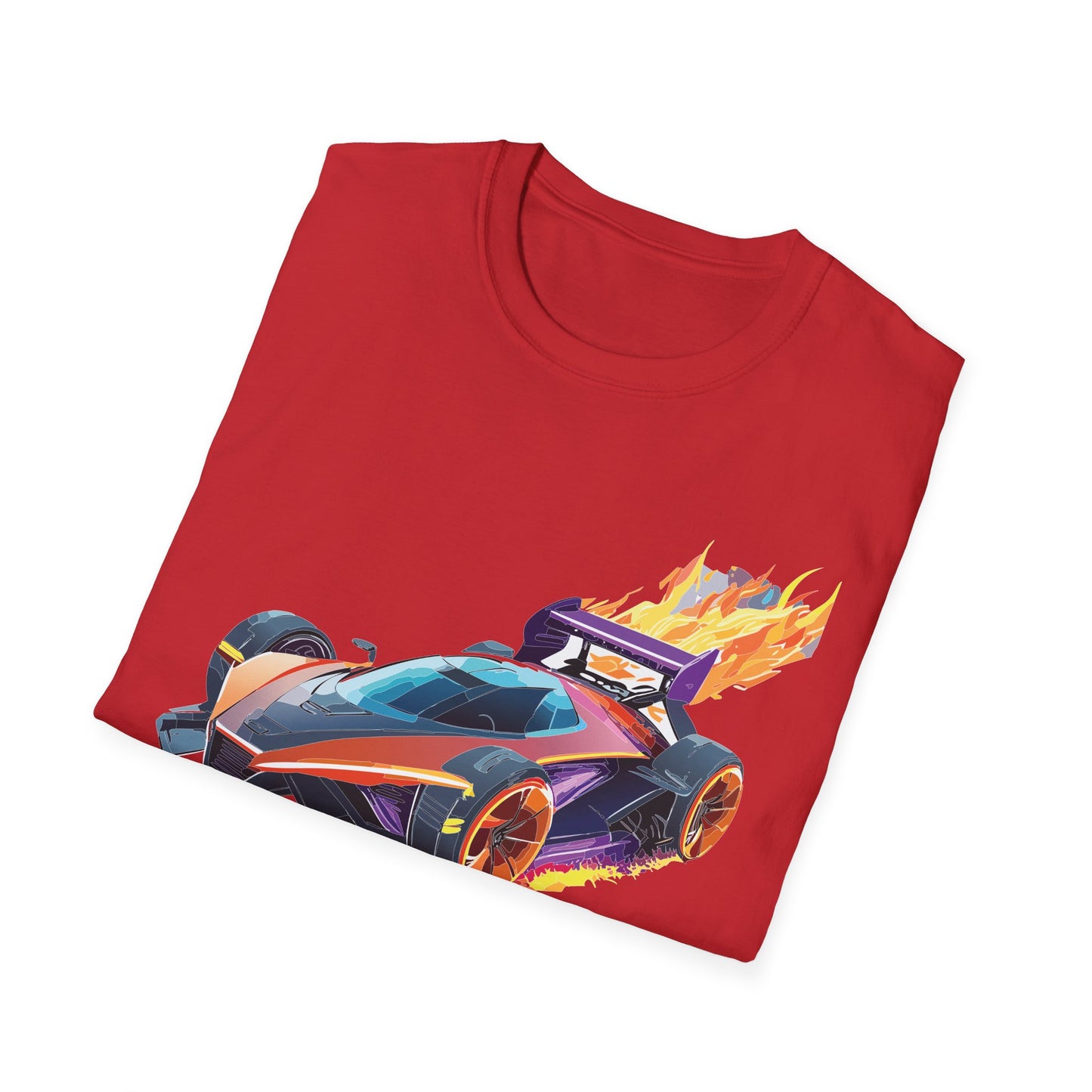 Unisex Car T Shirt Hot Wheels Graphic Tee Car Shirt Gildan Softstyle 64000 Cotton Tee