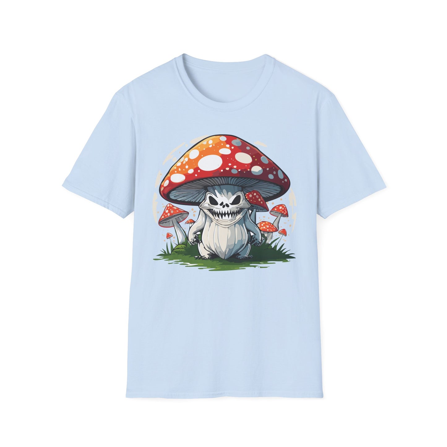 Mashroom Tee Shirt Unisex Softstyle 64000 100 Percent Ring Spun Cotton Funny Mashroom Fungus Design