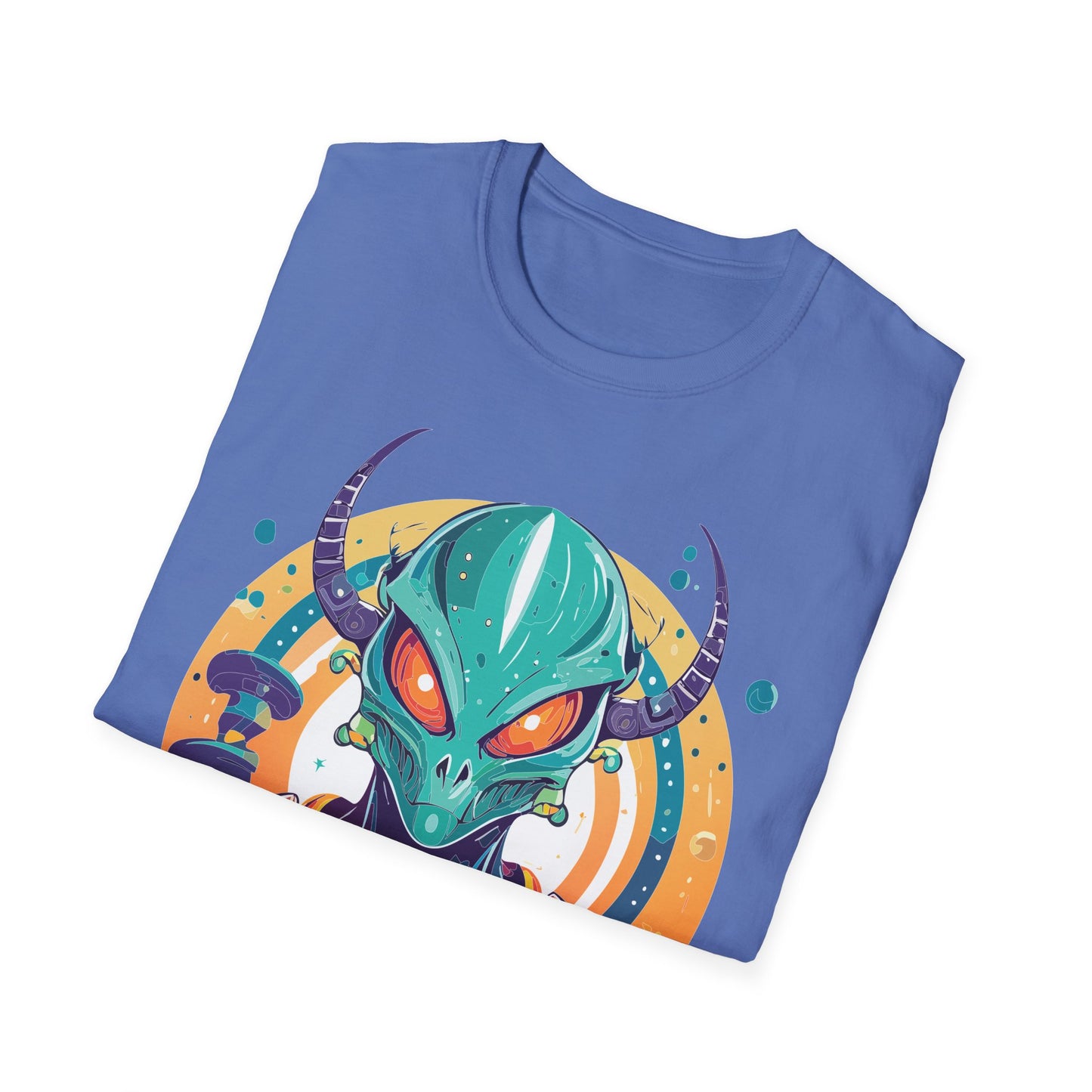 Alien T Shirt Cosmos Shirt Unisex Softstyle Tee 100 Percent Ring Spun Cotton Short Sleeve