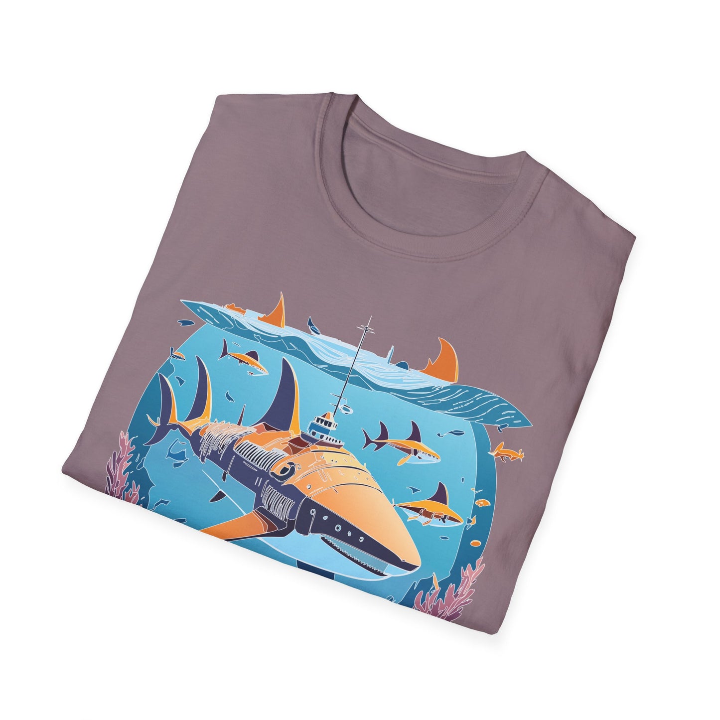 Ocean Tee Shirt, Ocean Shirt, Shirt with Ocean, U boat Tees, Shirt with U-Boat