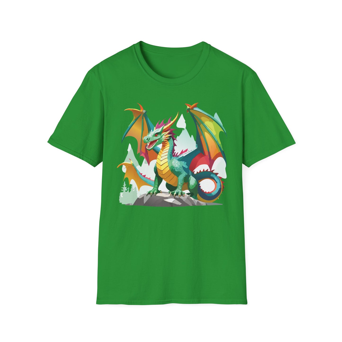 Dragon Graphic T Shirt for Men and Women Unisex Animal Design Softstyle Cotton Tee Premium Quality