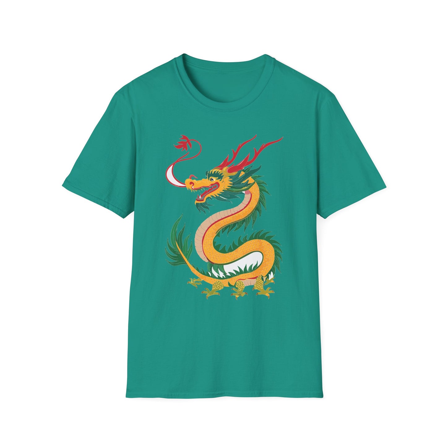 Dragon T Shirt Unisex Dragon Shirt Animal Shirt Gildan Softstyle 64000 100 Percent Cotton Tee