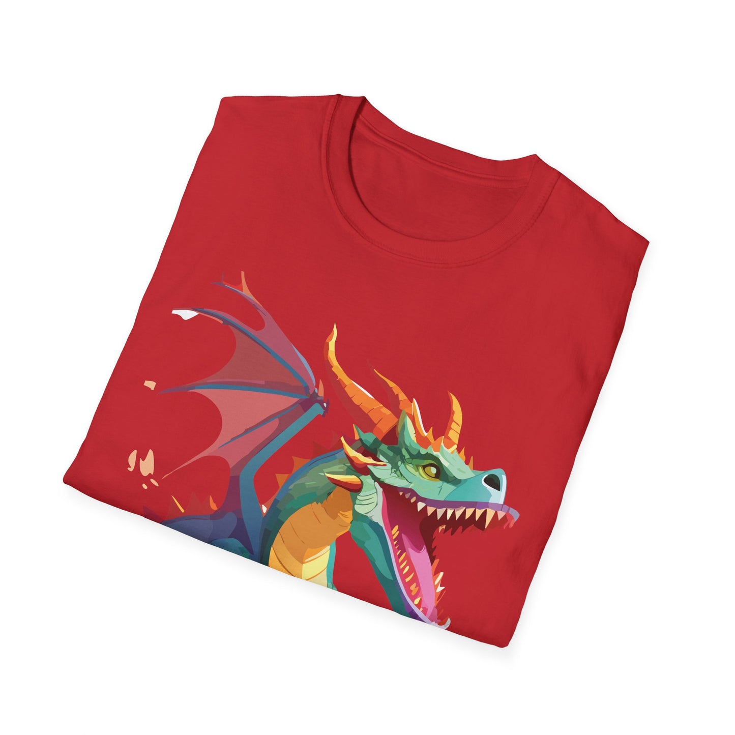 Dragon Graphic T Shirt Unisex Softstyle Cotton Tee Dragon Art Shirt For Men Women
