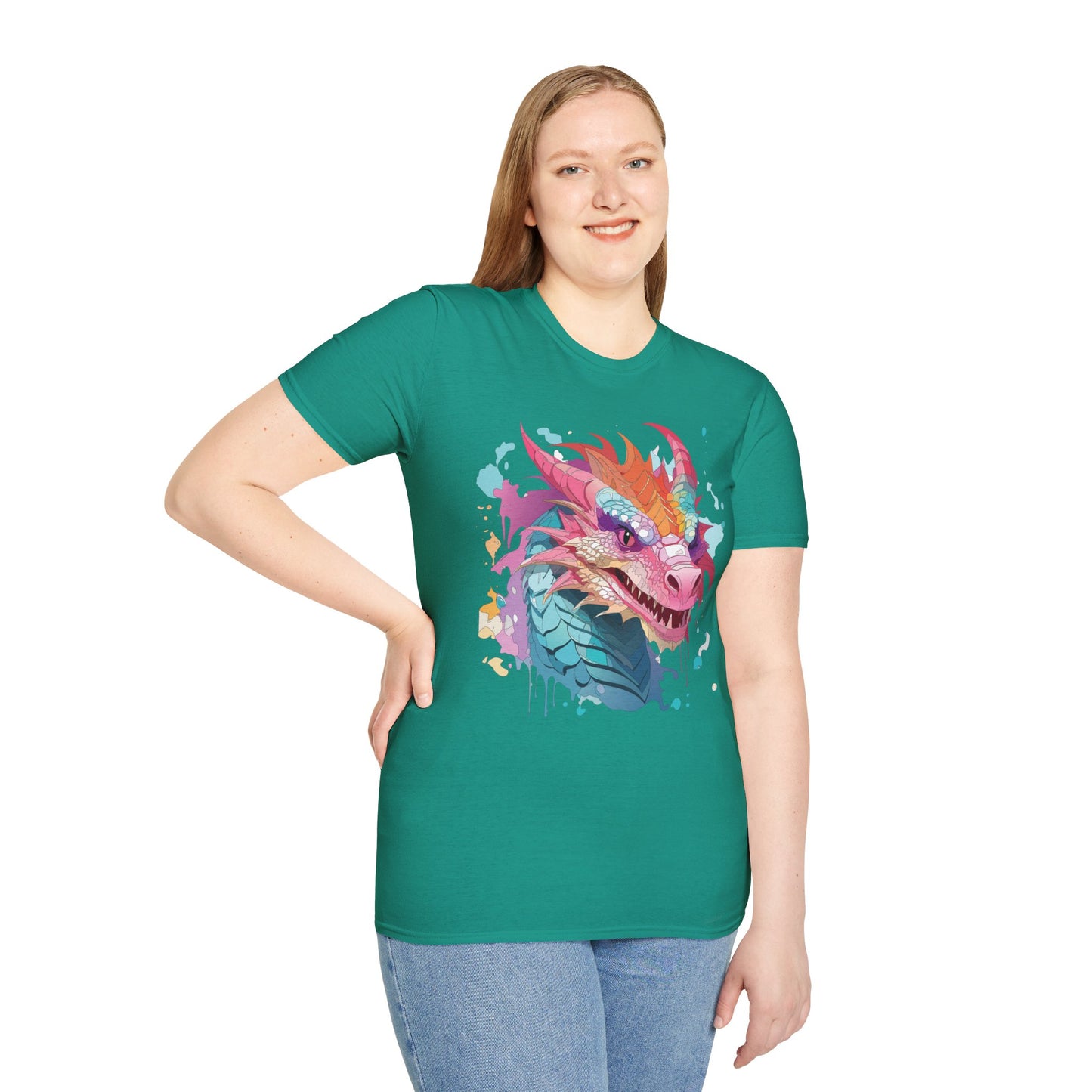 Dragon T Shirt, Dragon Shirt, Shirt with Animals, Animal Shirt