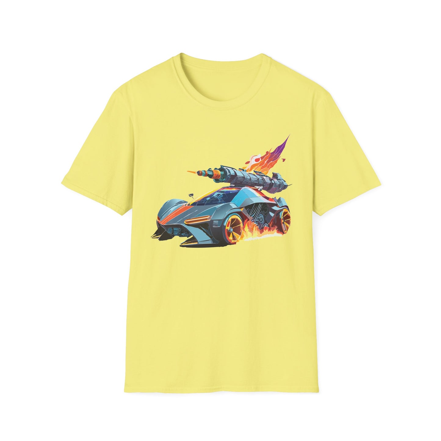Car T Shirt for Car Lovers Unisex Softstyle Tee 64000 Hot Wheels Design Shirt with Cars