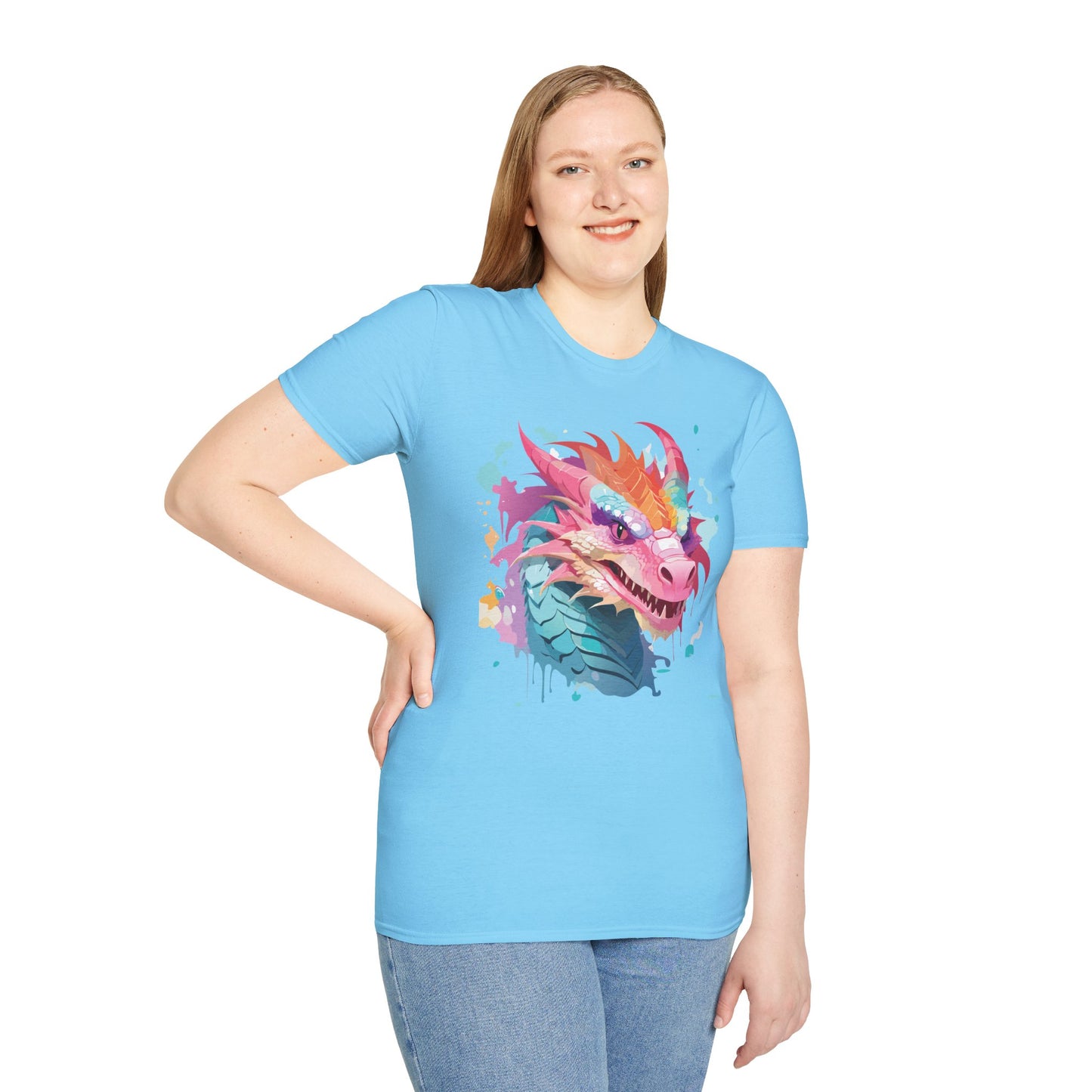 Dragon T Shirt, Dragon Shirt, Shirt with Animals, Animal Shirt