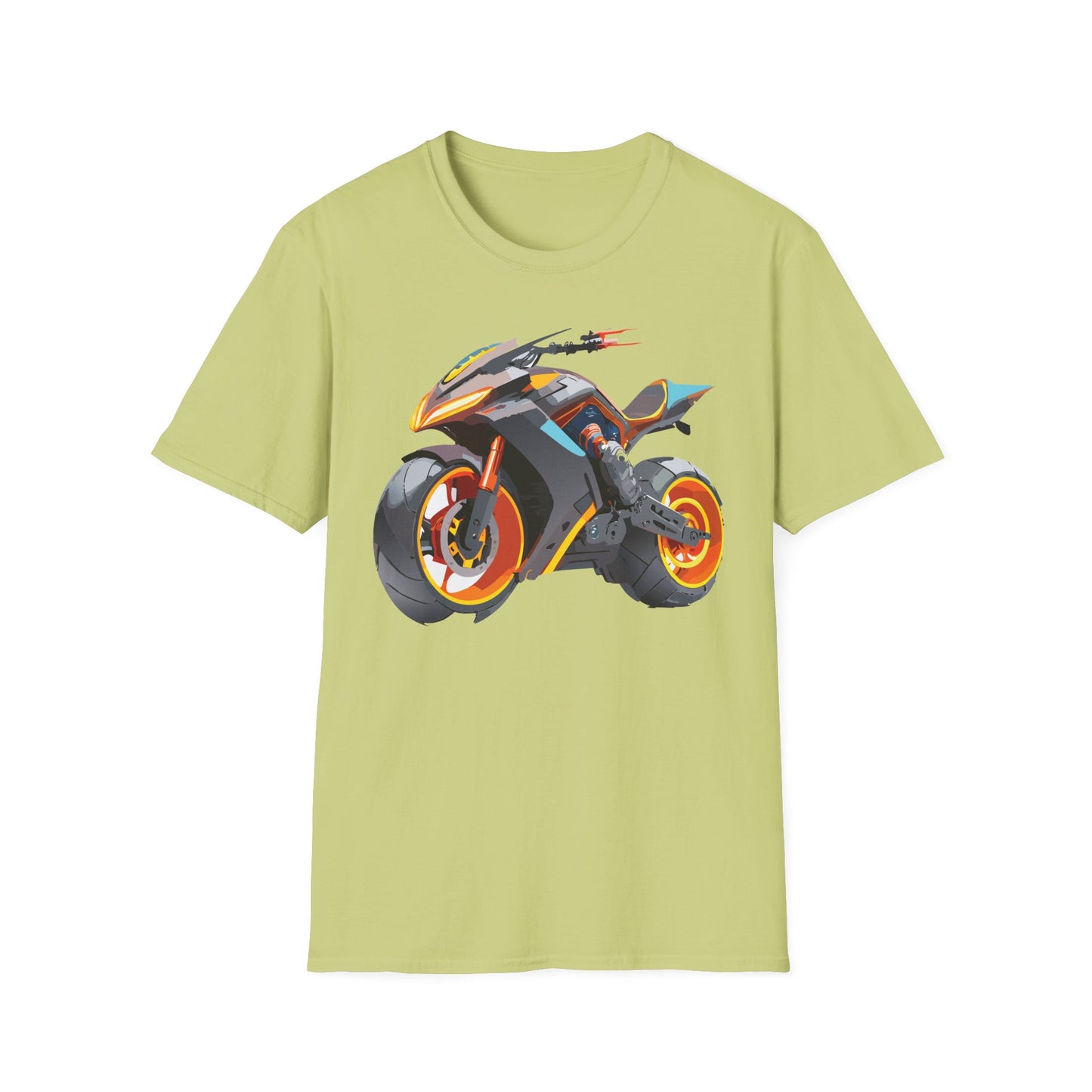 Unisex Bike T Shirt With Motorcycle Graphic MTB Tee Cotton Softstyle Comfort For Riders