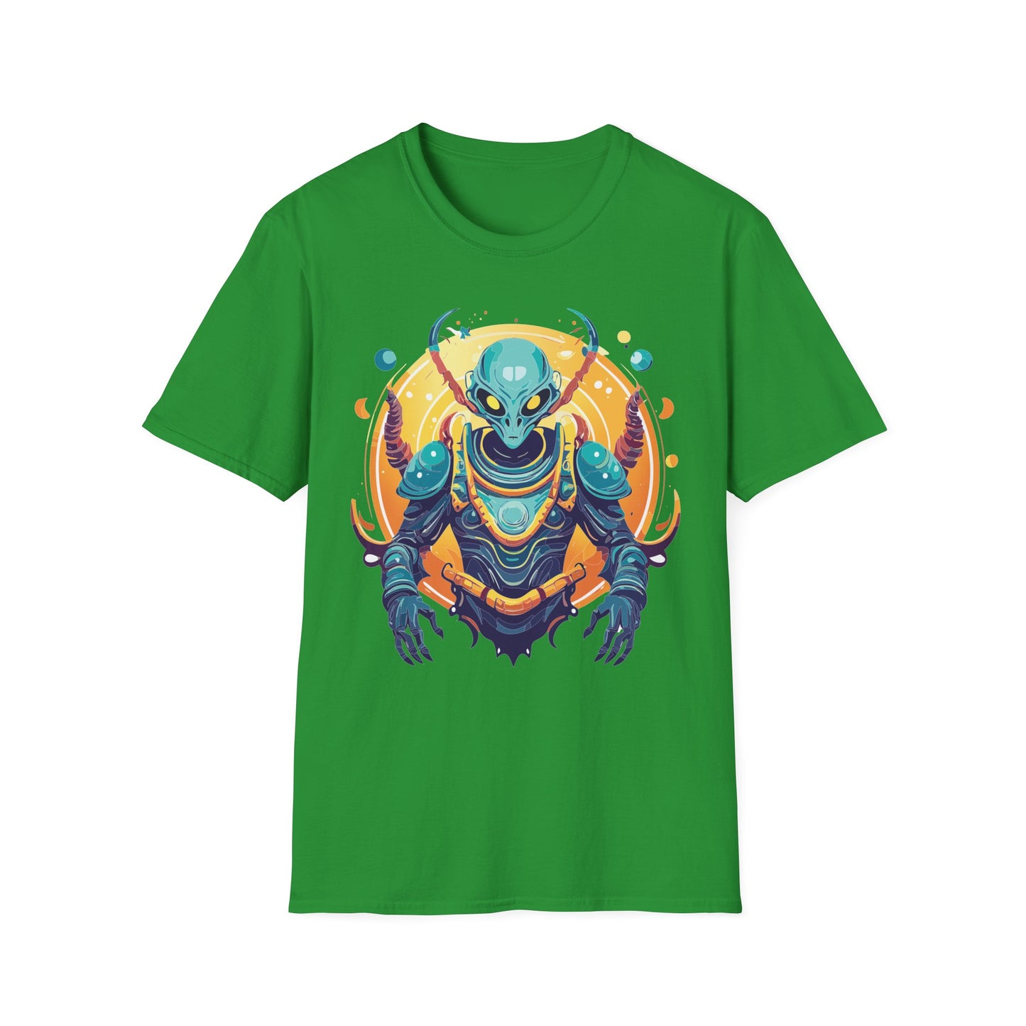 Cosmos Alien T Shirt Unisex Softstyle Short Sleeve Tee With Alien Art Design Artwork