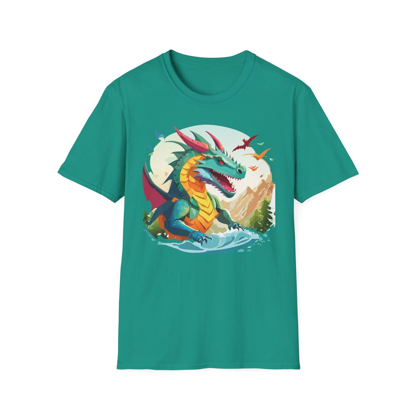 Dragon T Shirt, Dragon Shirt, Shirt with Animals, Animal Shirt