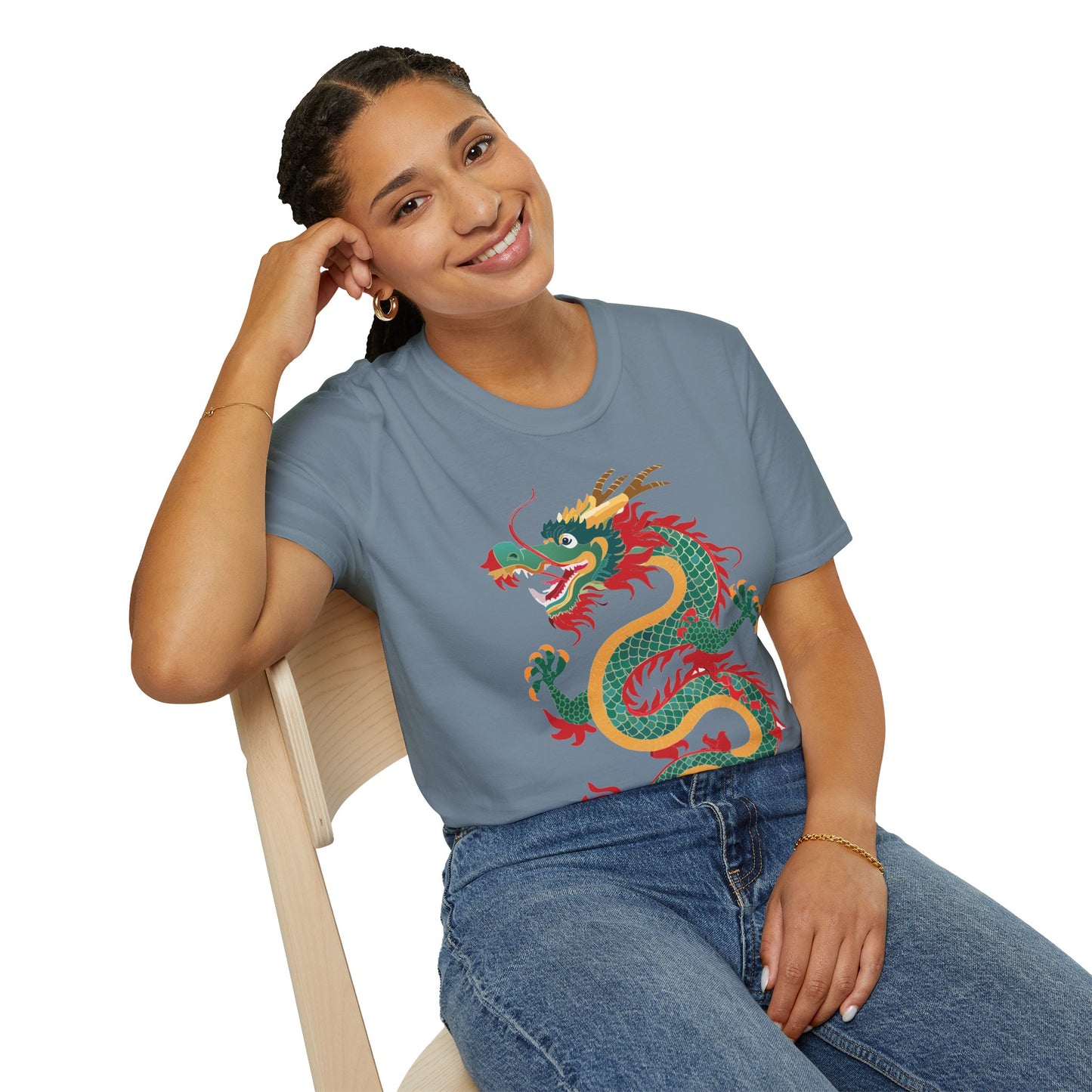 Dragon T Shirt Unisex Dragon Shirt With Animal Art Design Gildan Softstyle Tee 100 Cotton