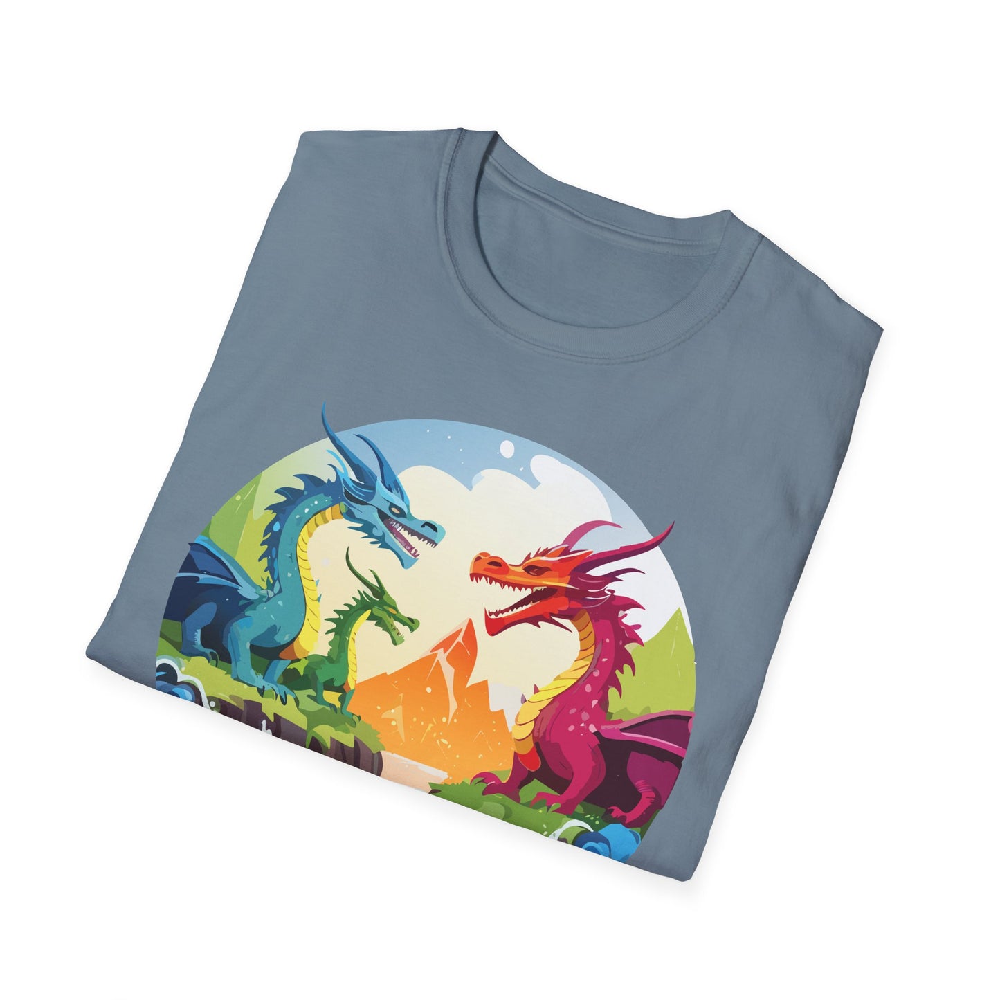 Dragon T Shirt Unisex Dragon Tee 100 Percent Ring Spun Cotton Softstyle Comfort Fit