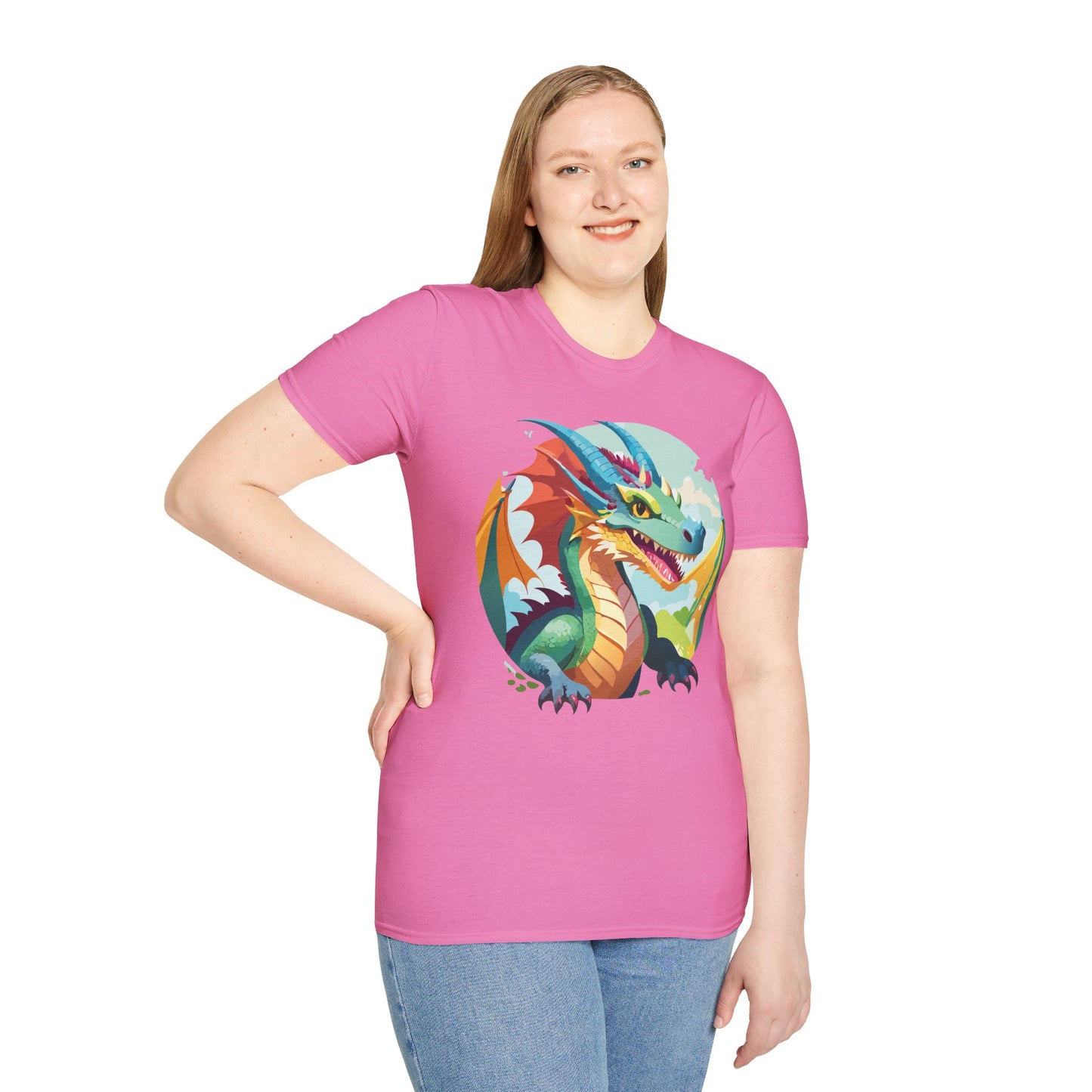 Dragon T Shirt, Dragon Shirt, Shirt with Animals, Animal Shirt