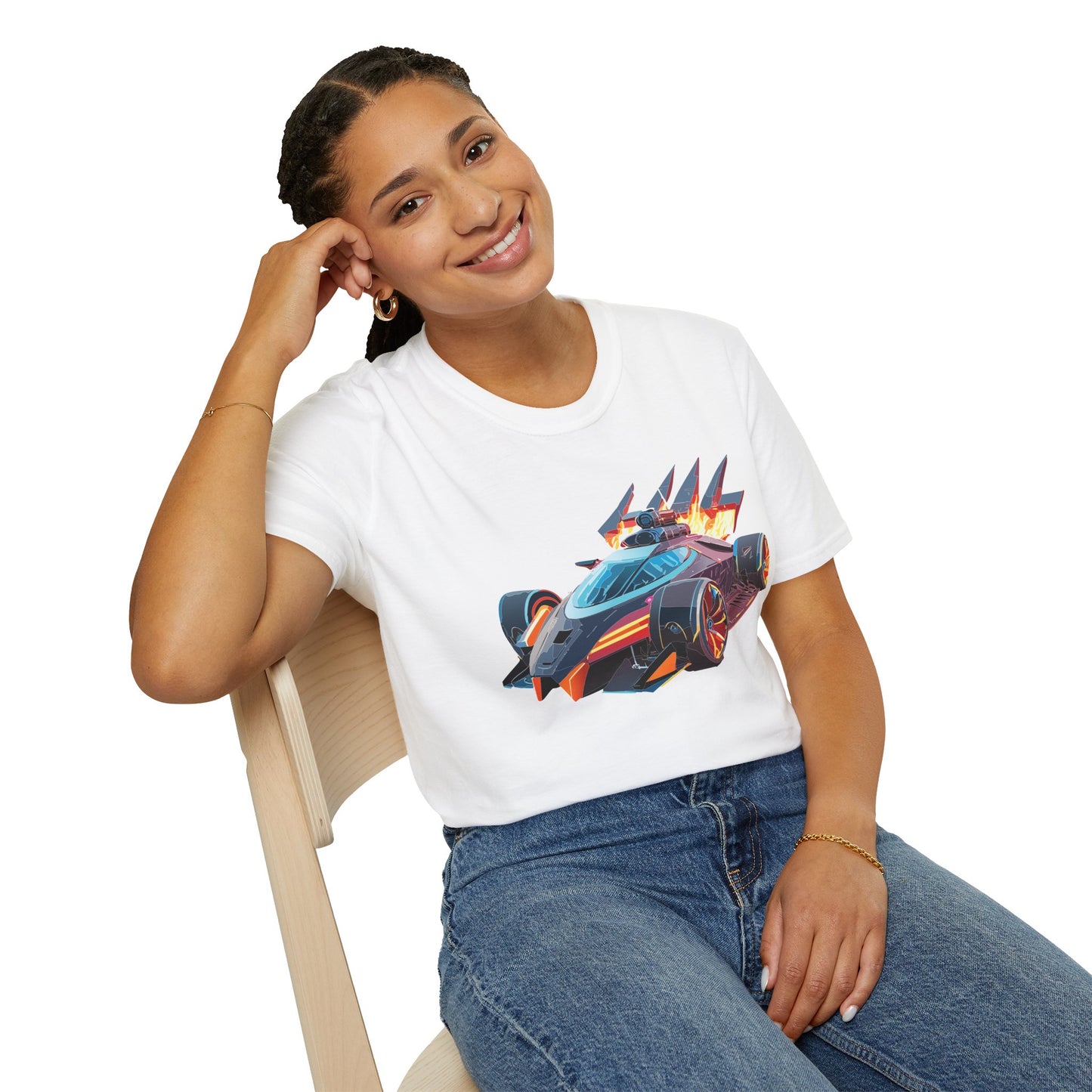 Car T Shirt Unisex Softstyle Cotton Tee With Cars Graphic Hot Wheels Design For Men Women