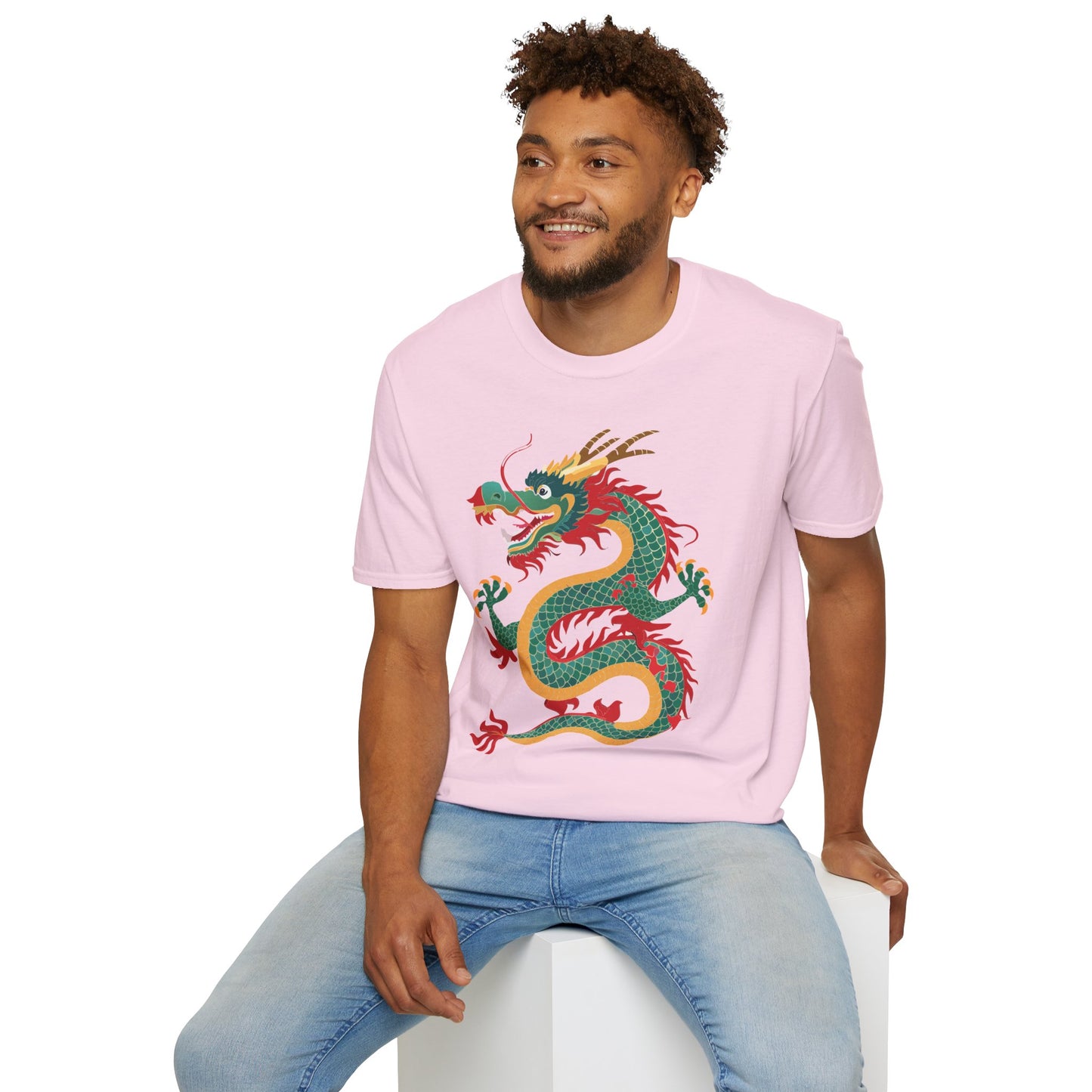 Dragon T Shirt Unisex Dragon Shirt With Animal Art Design Gildan Softstyle Tee 100 Cotton