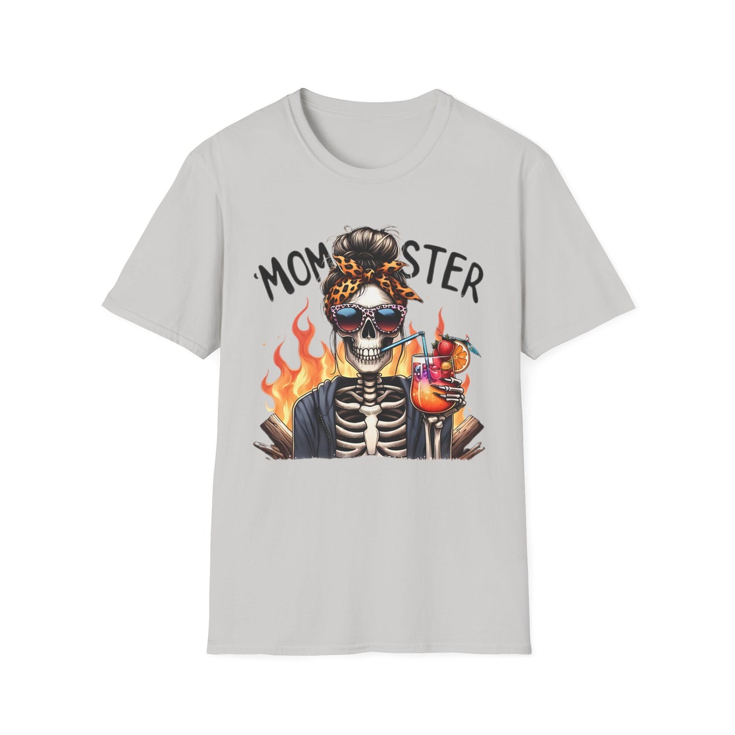 Skull Tee Shirt Unisex Skeleton Shirt Softstyle Gildan 100 Percent Cotton Graphic Tee
